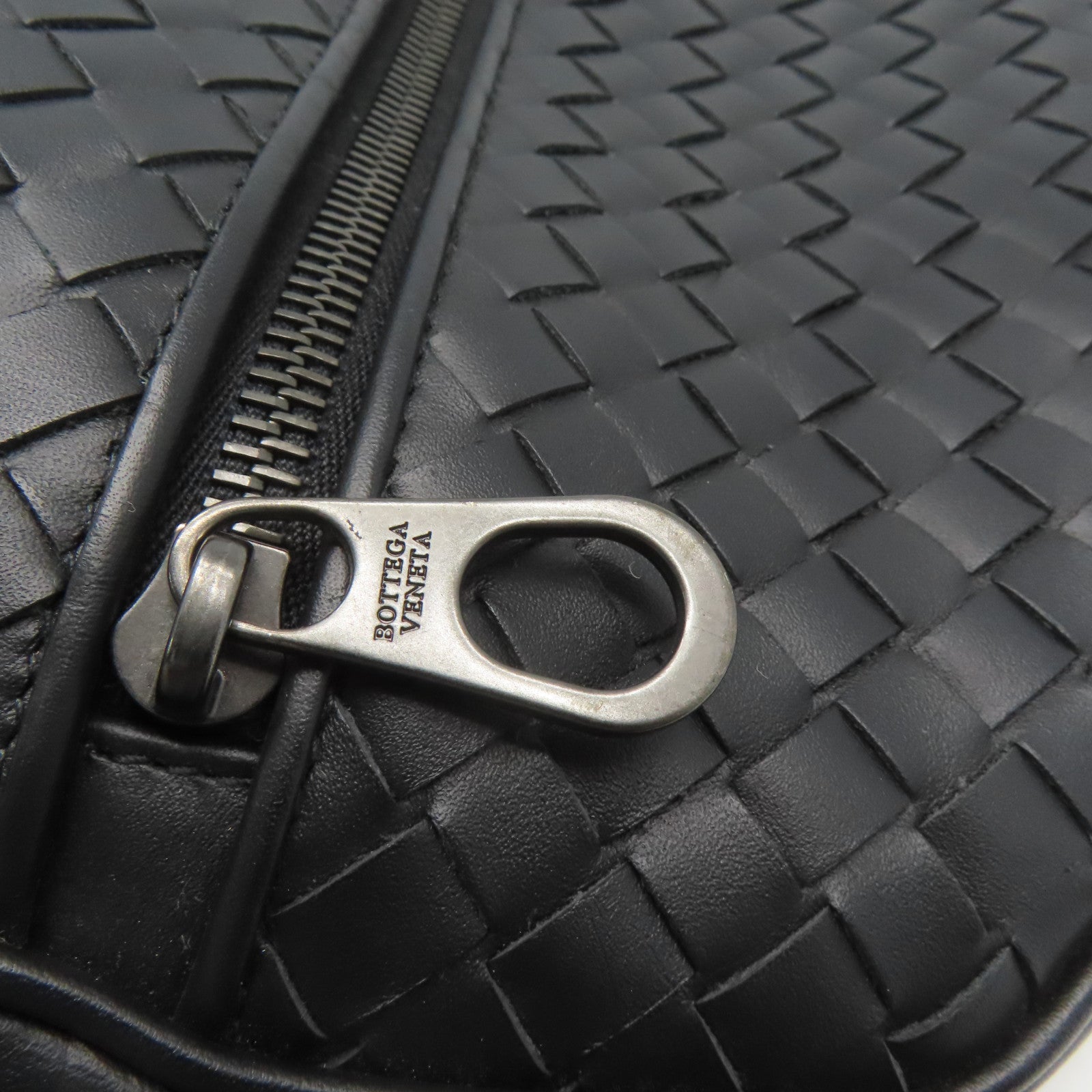 BOTTEGA VENETA 織紋牛皮皮革Waist Bag腰包黑色