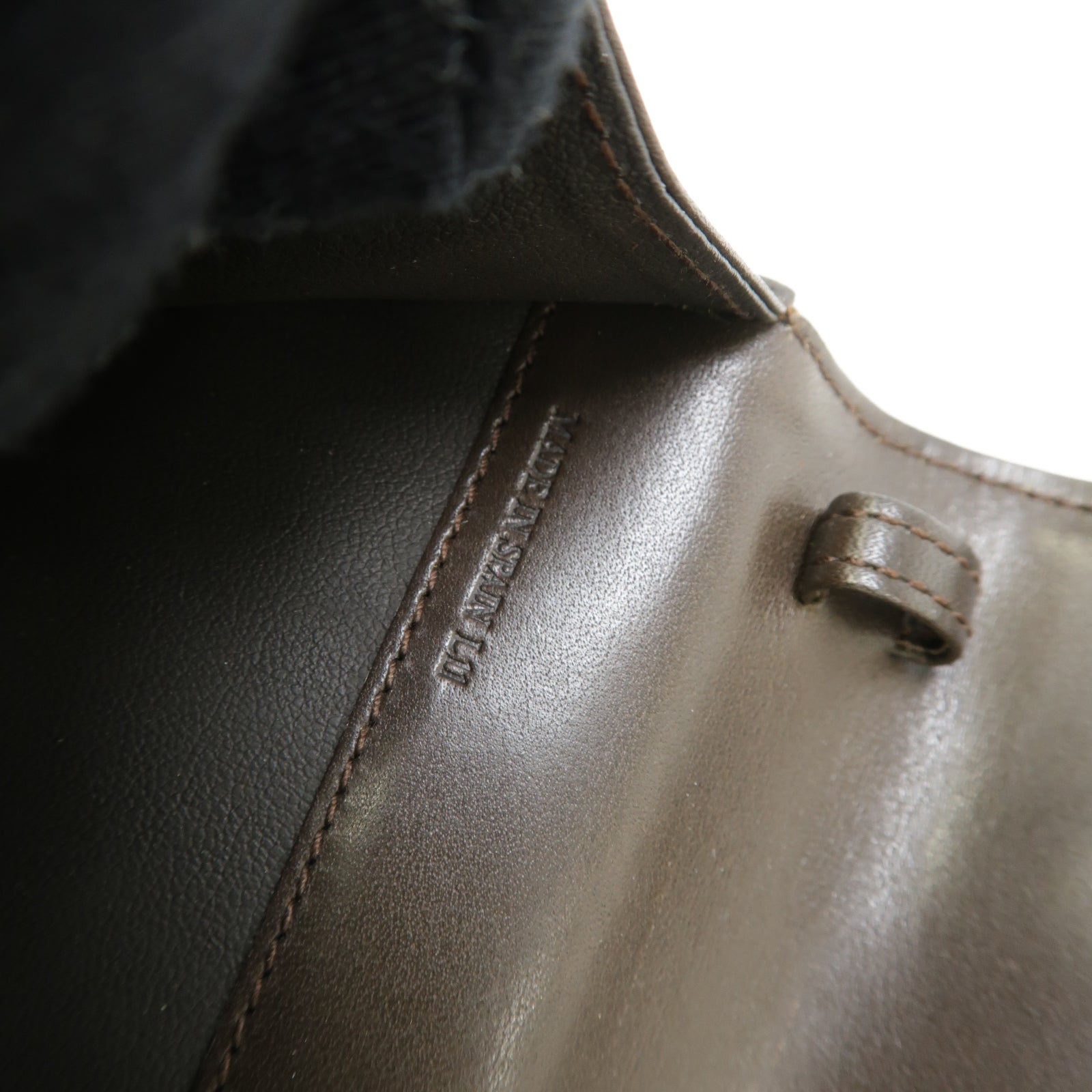 CELINE 帆布Waist Bag金扣背包棕色
