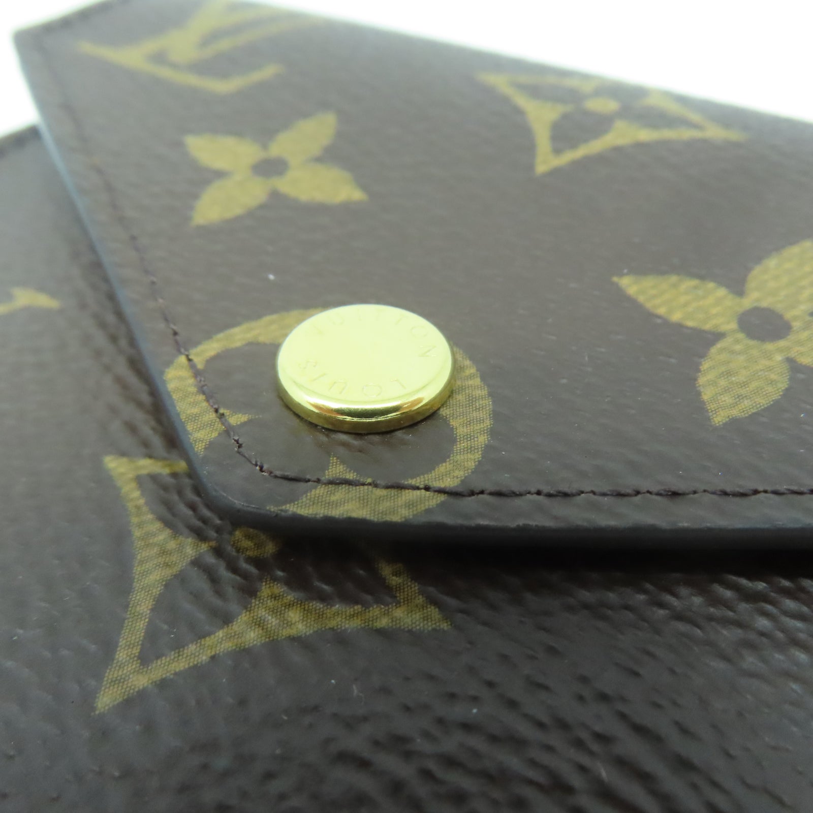 LOUIS VUITTON Monogram Victorine Wallet金扣錢包棕色