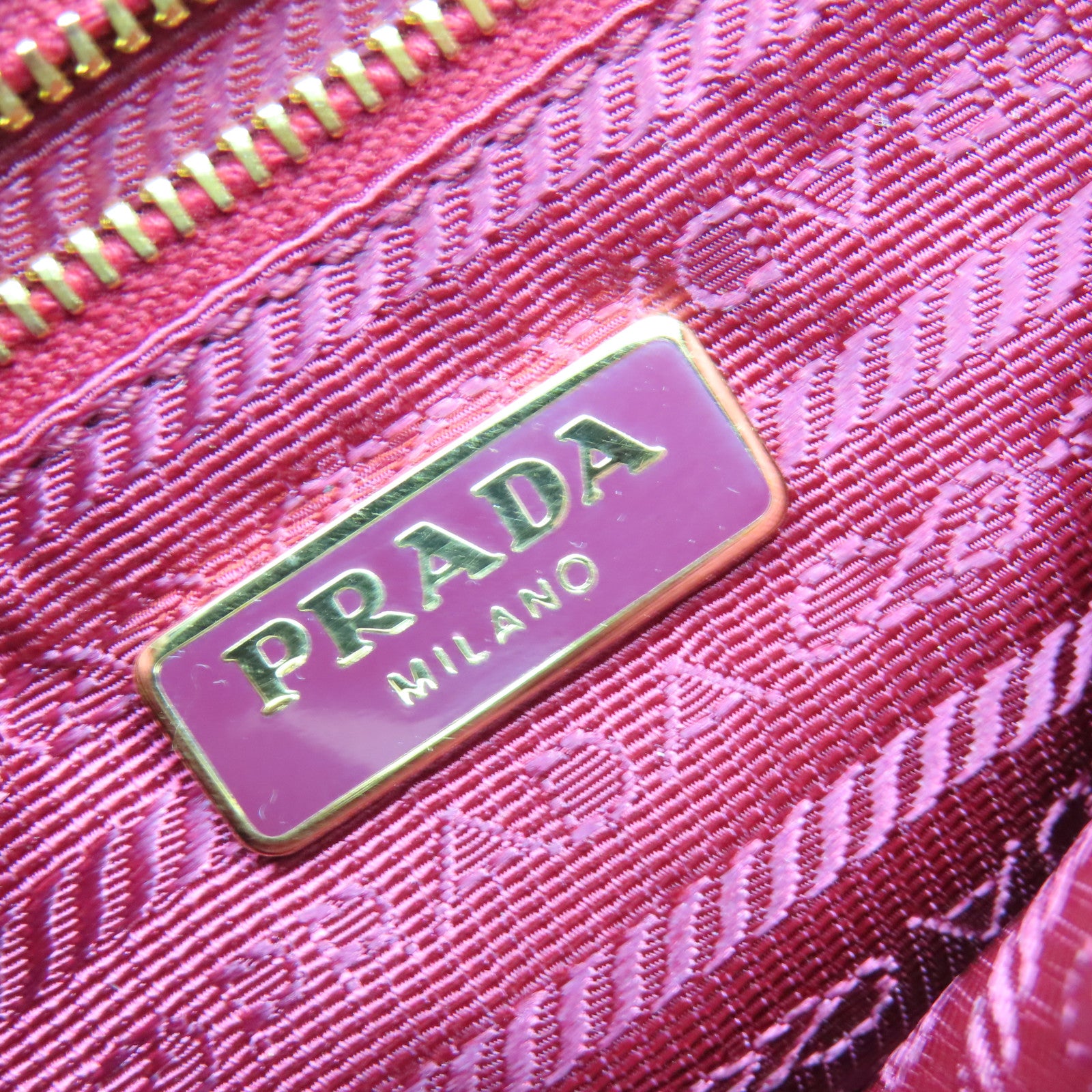 PRADA 牛皮皮革Hand Bag手挽袋粉紅色