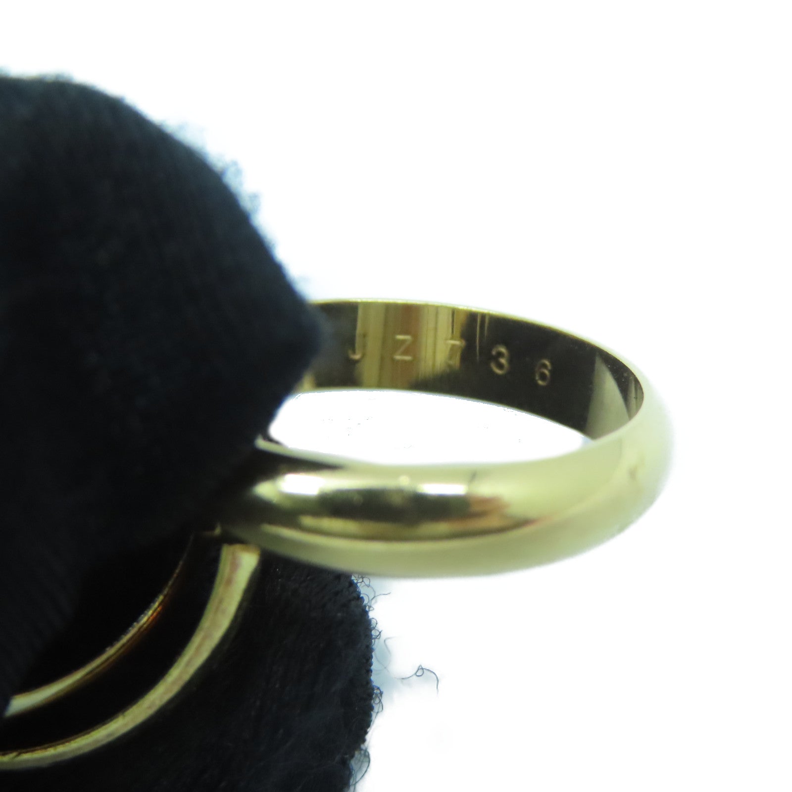 CARTIER 18K黃金/白金/玫瑰金Trinity戒指US#4.75/Cartier#49