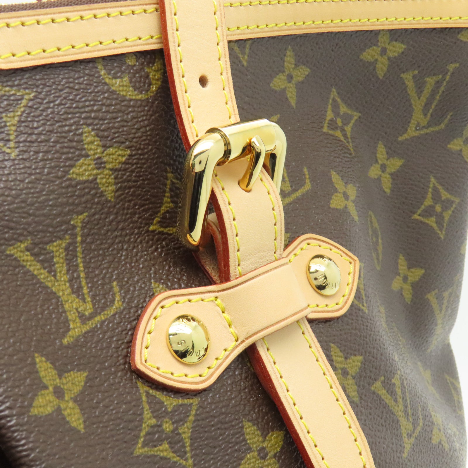 LOUIS VUITTON Monogram Palermo GM金扣手挽肩背兩用袋啡色