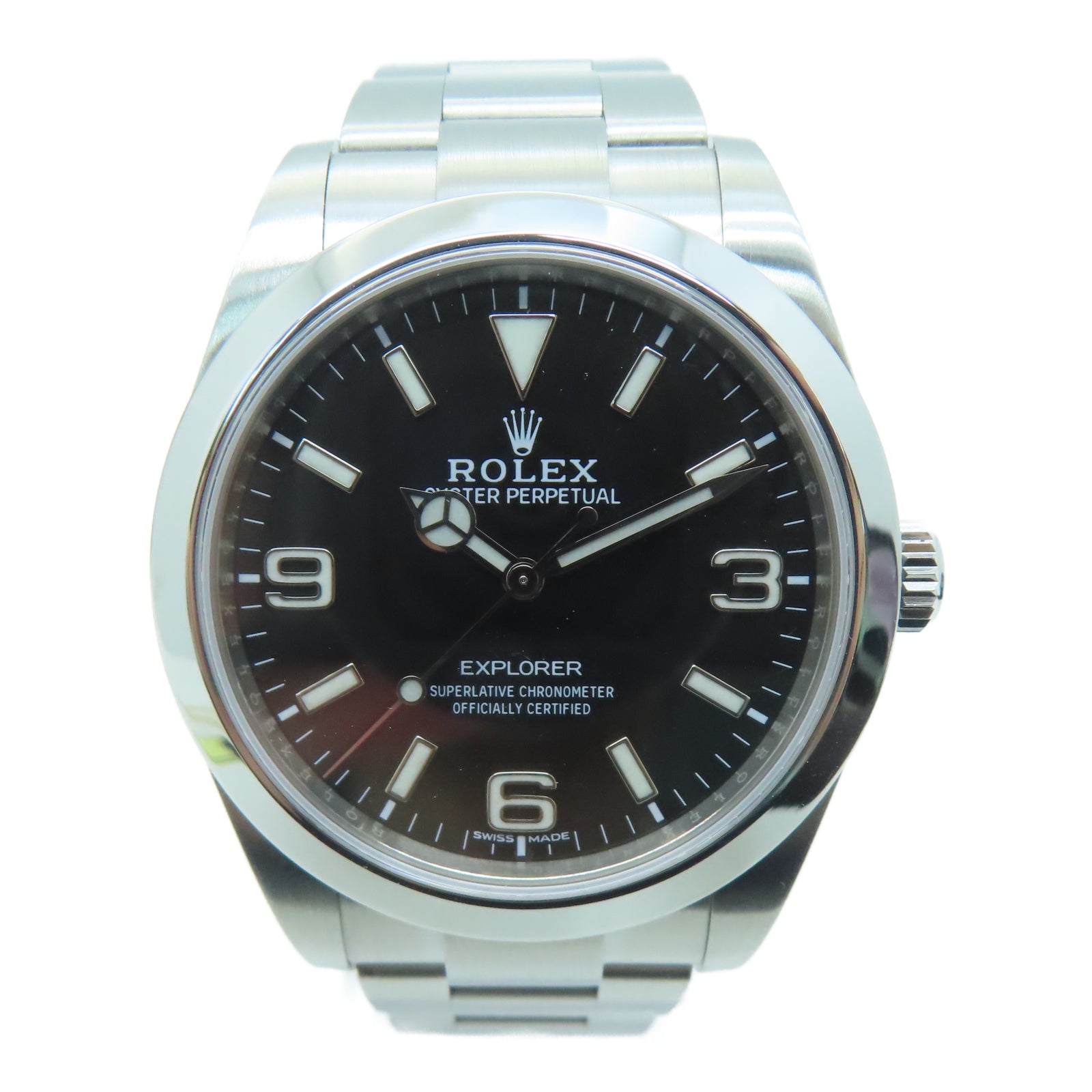 ROLEX [Sharp Discount] Oyster Perpetual Explorer 1 Stainless Steel Watch Automatic Movement Black