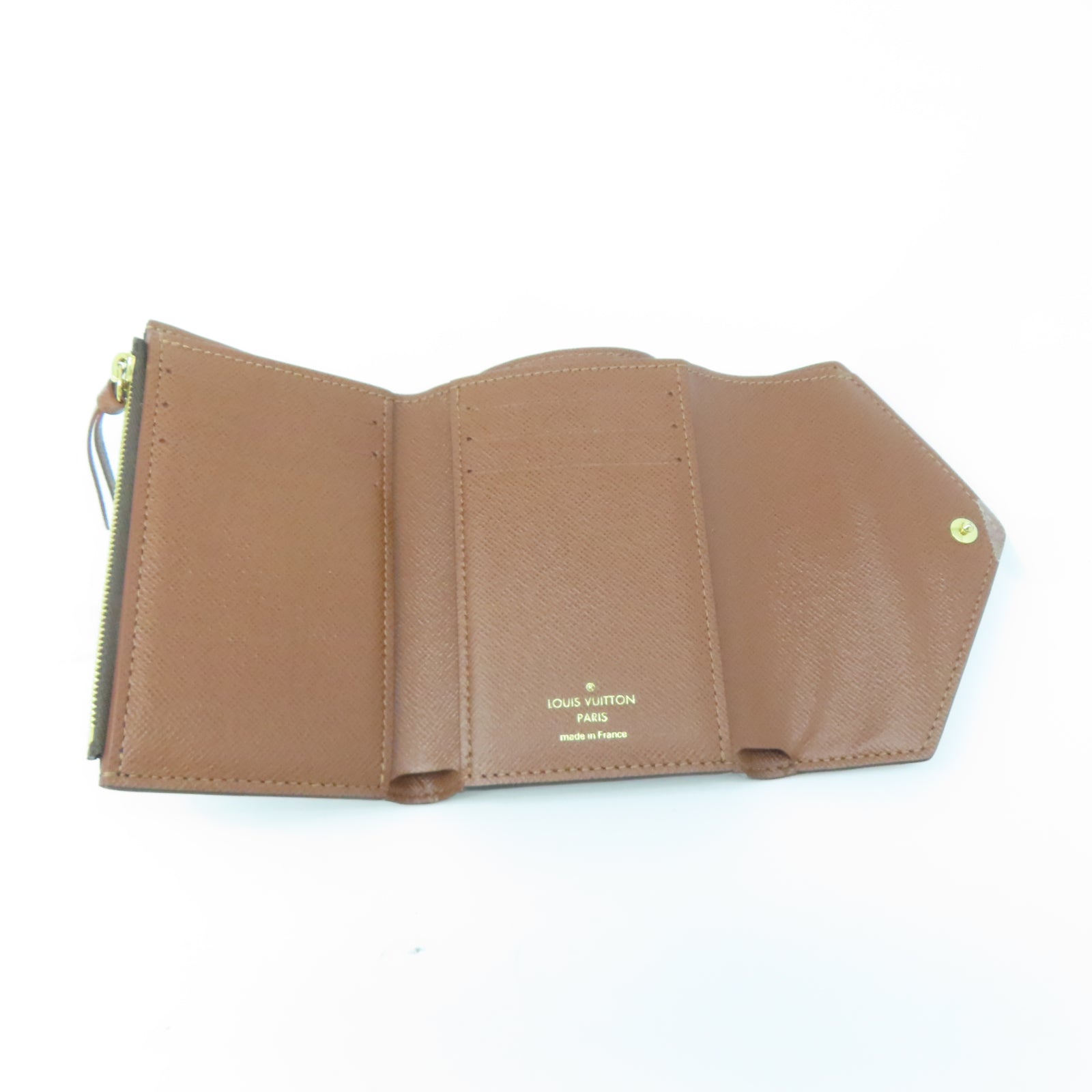 LOUIS VUITTON Monogram Victorine Wallet金扣錢包棕色