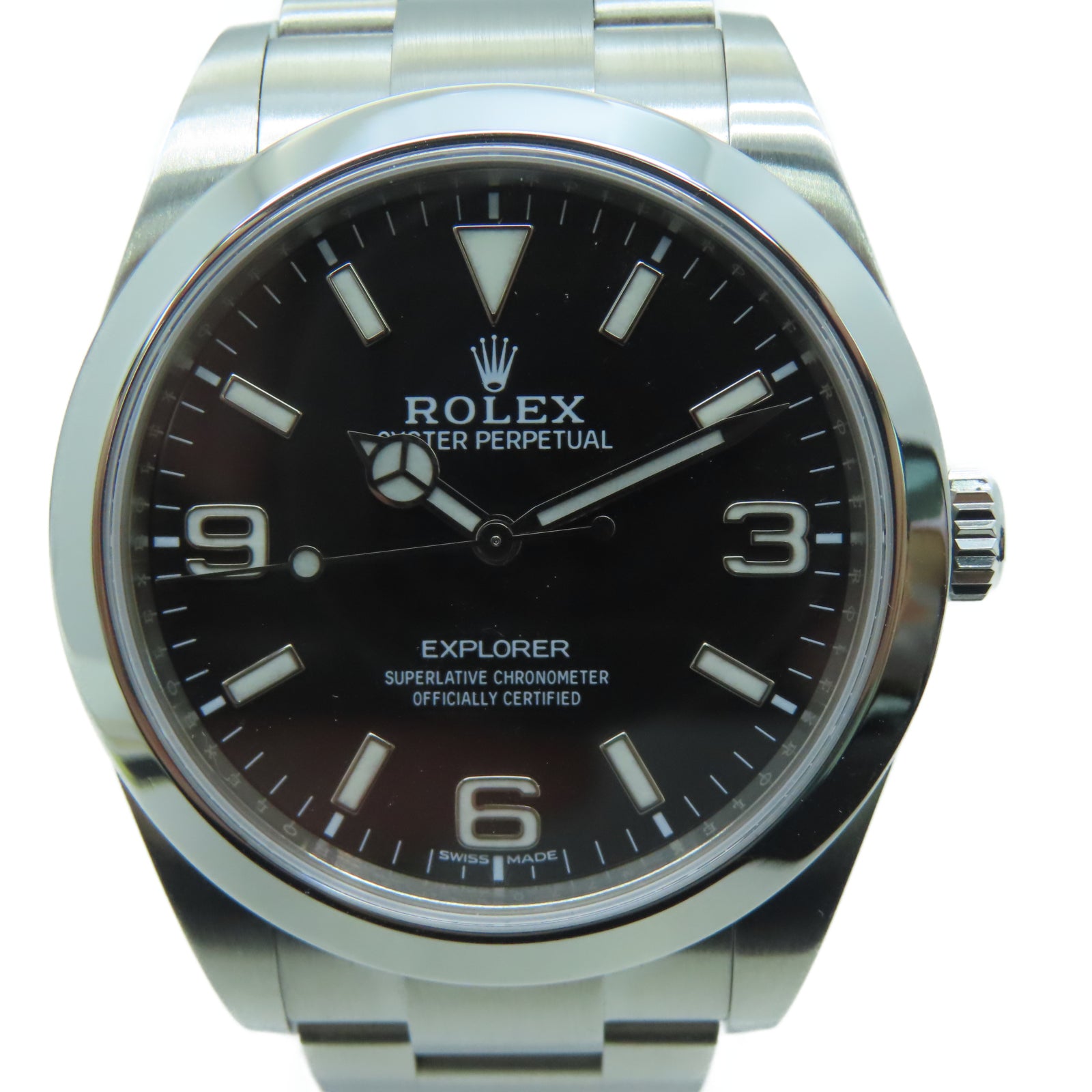 ROLEX [Sharp Discount] Oyster Perpetual Explorer 1 Stainless Steel Watch Automatic Movement Black