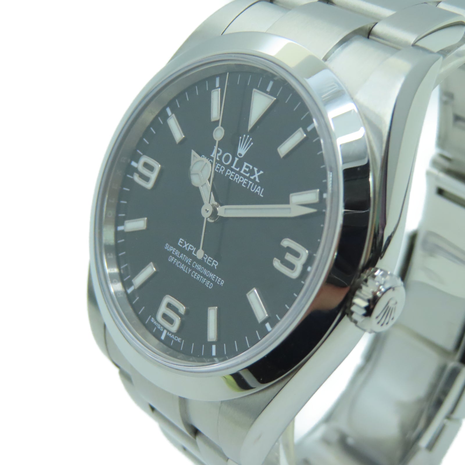 ROLEX [Sharp Discount] Oyster Perpetual Explorer 1 Stainless Steel Watch Automatic Movement Black