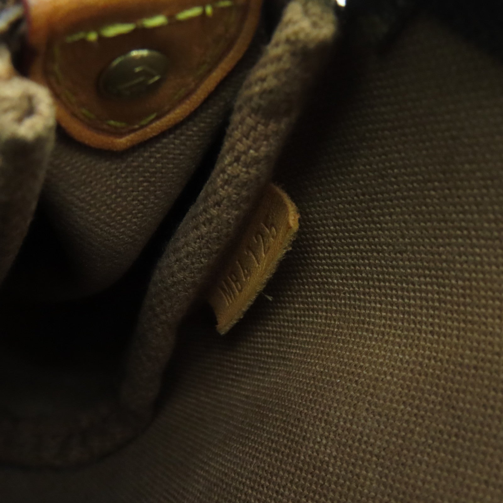 LOUIS VUITTON Monogram Eva Gold Buckle Handle Shoulder Bag Brown