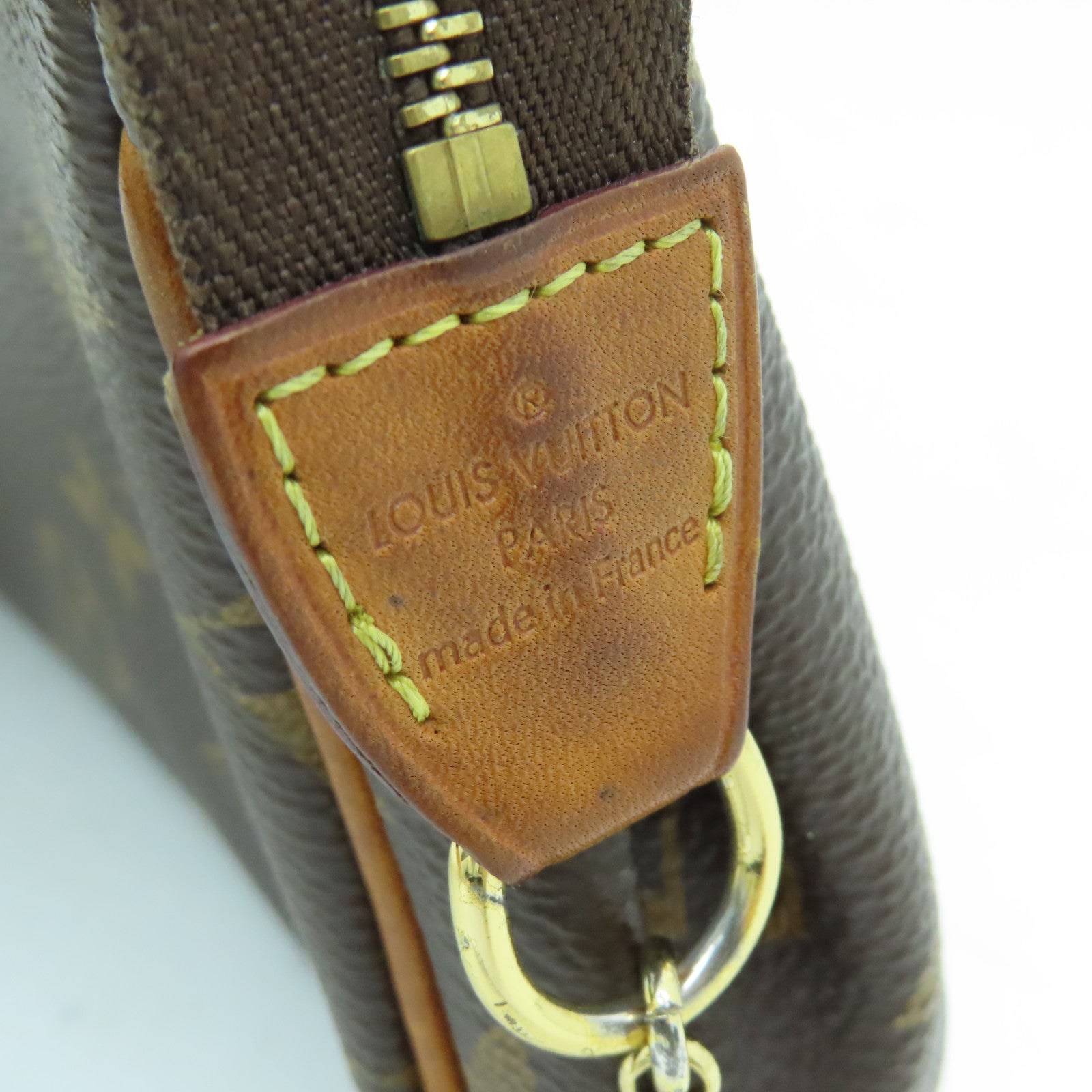 LOUIS VUITTON Monogram Eva Gold Buckle Handle Shoulder Bag Brown
