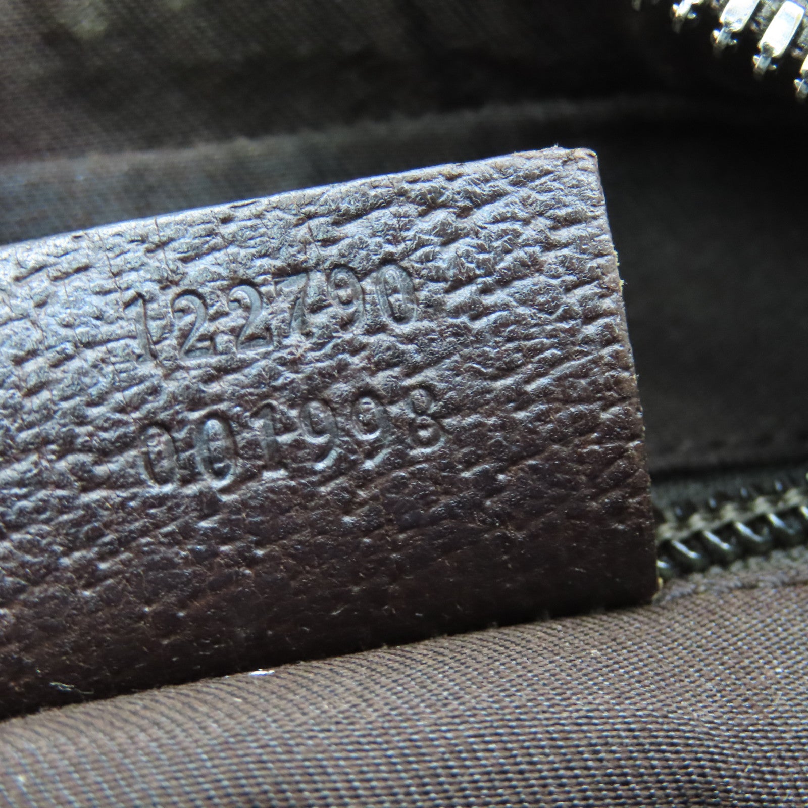 GUCCI 帆布Shoulder Bag銀扣肩背袋啡色