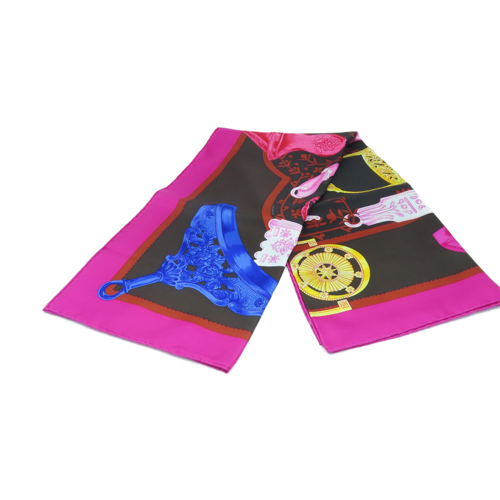 HERMES 丝质Scarf丝巾90x90cm粉红色