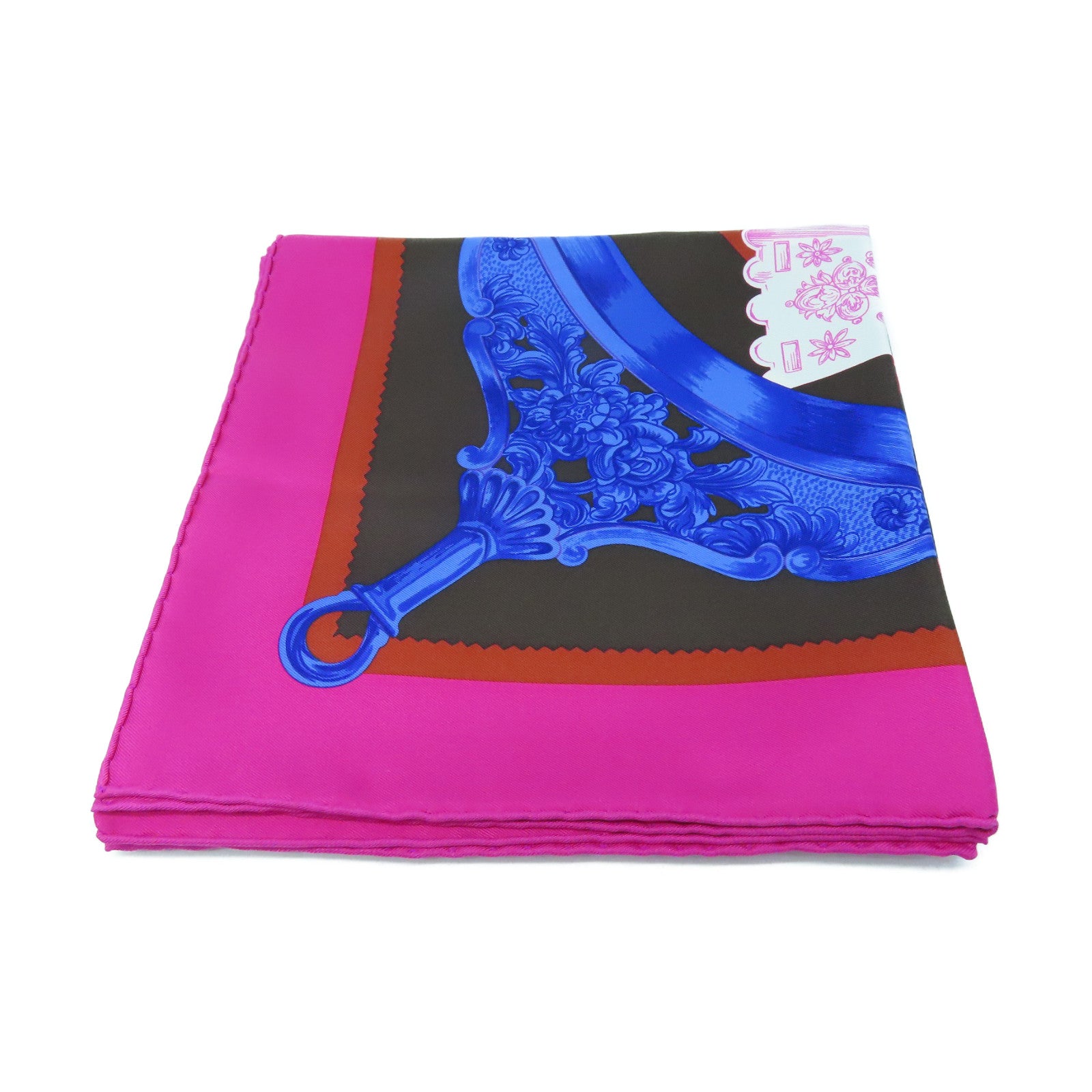 HERMES 丝质Scarf丝巾90x90cm粉红色