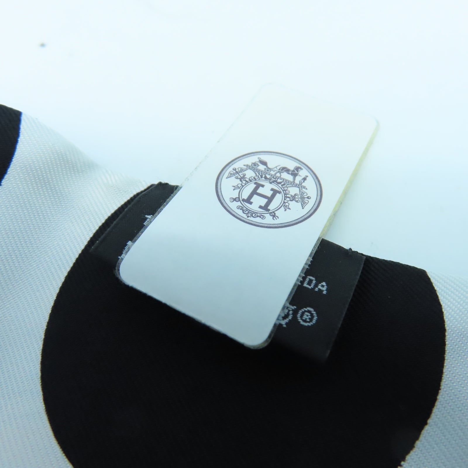 HERMES 絲質Twilly Up絲巾藍色/橙色/黑色/白色