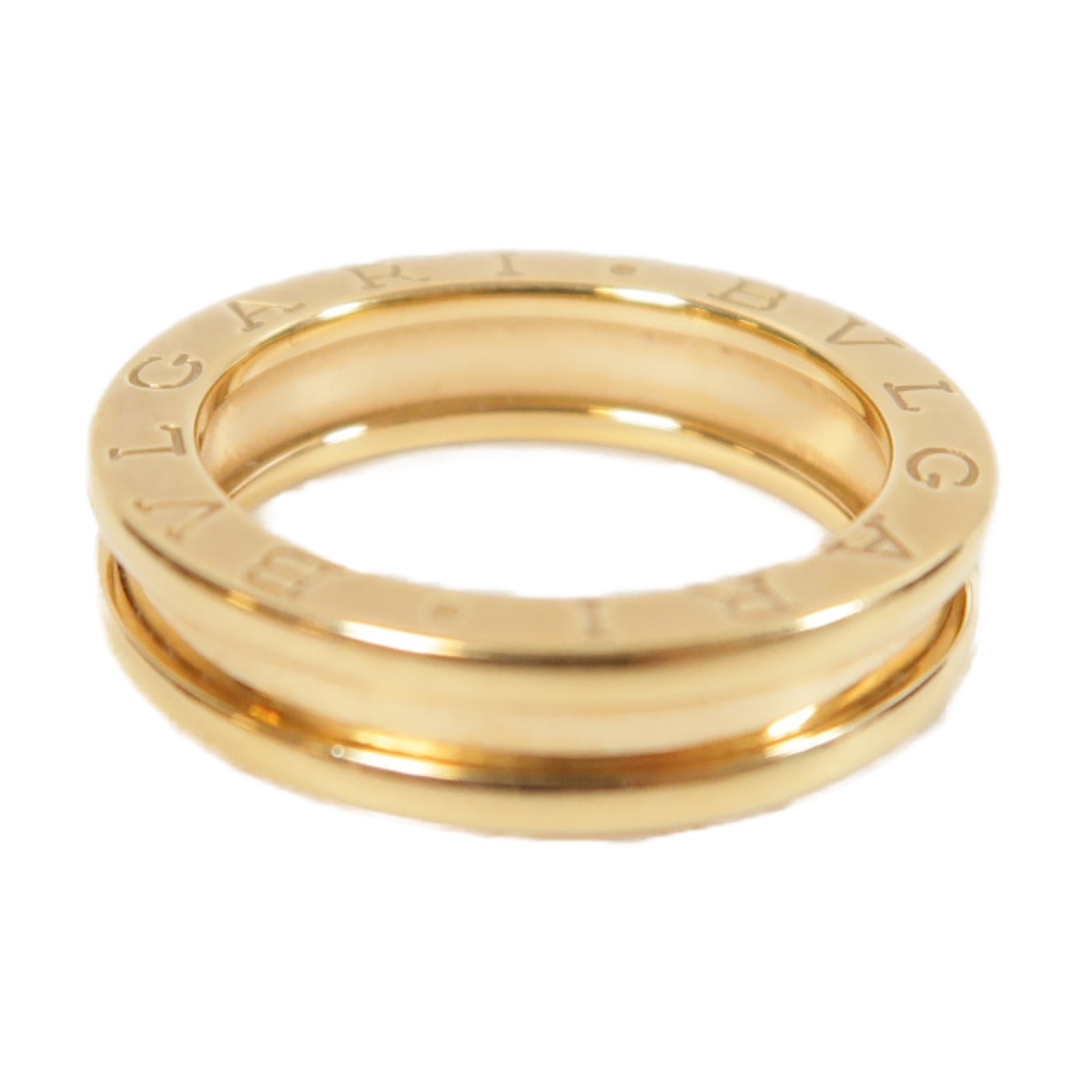 BVLGARI 18K玫瑰金B-zero1 Ring戒指#50/US#5.5