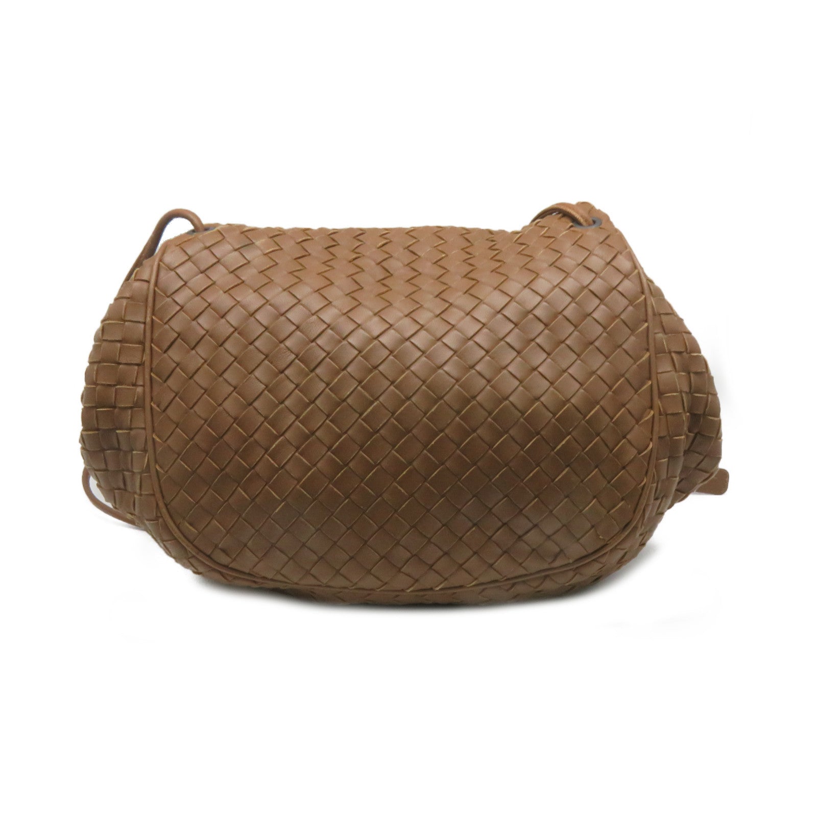 BOTTEGA VENETA 織紋皮革Shoulder Bag肩背袋啡色