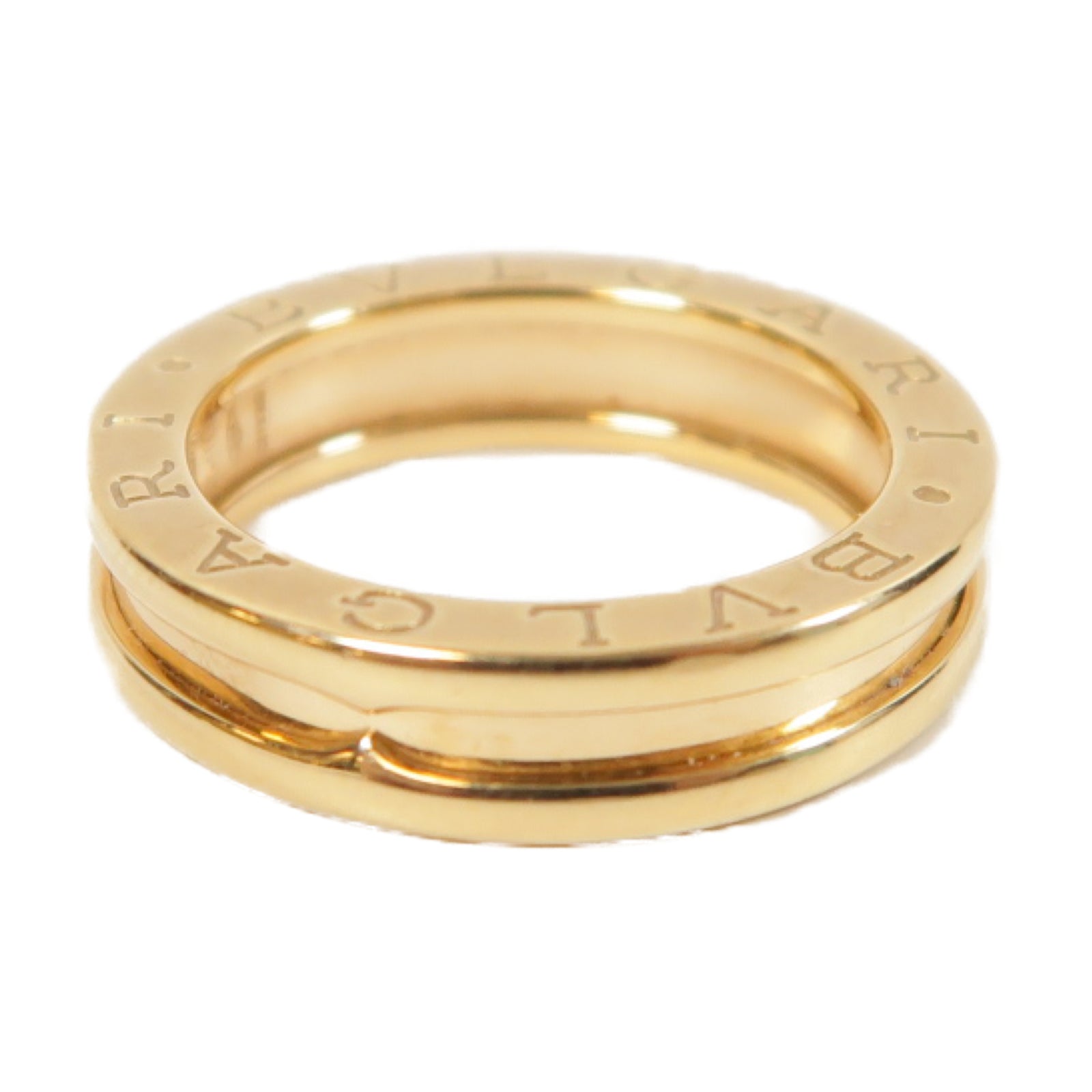 BVLGARI 18K玫瑰金B-zero1 Ring戒指#50/US#5.5