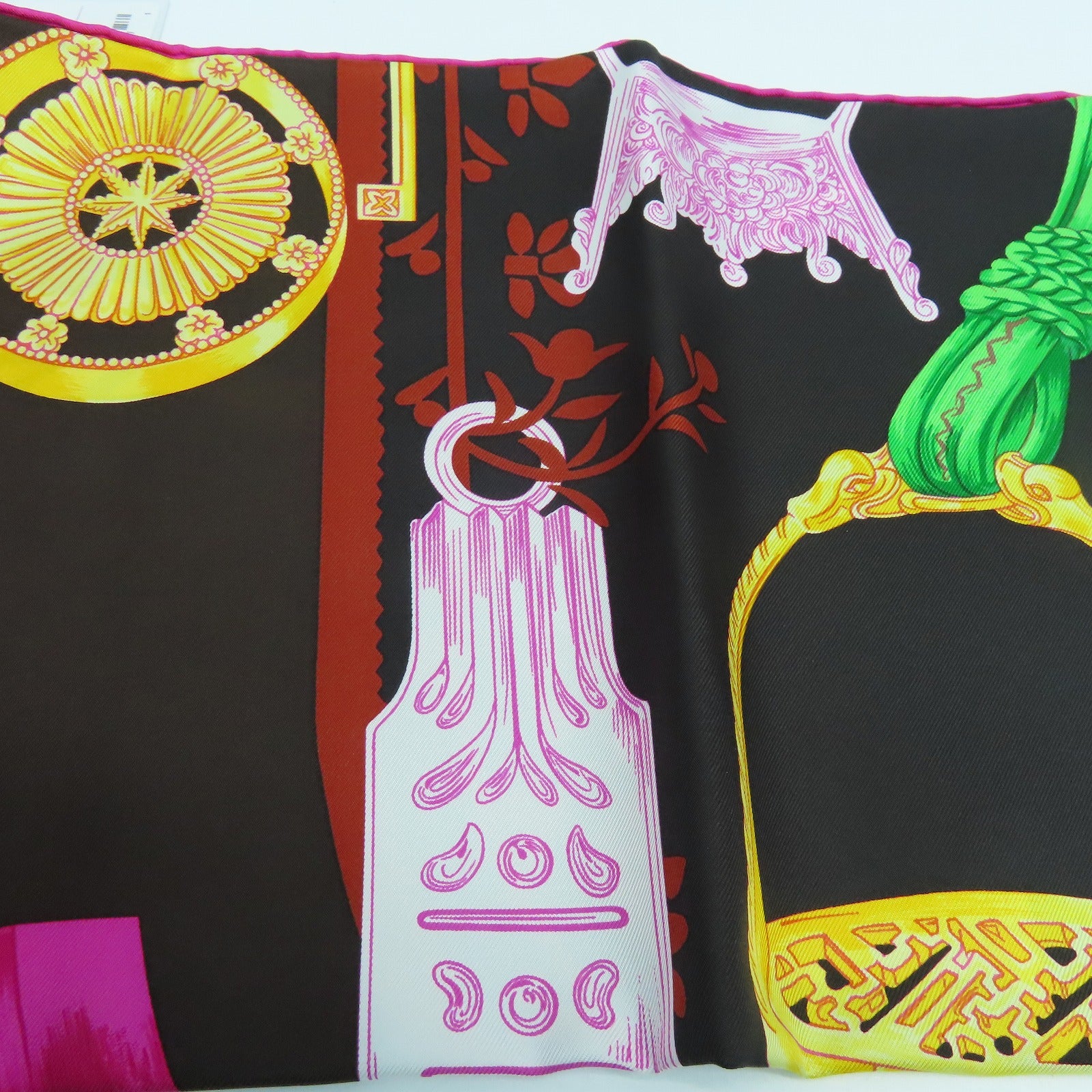HERMES 丝质Scarf丝巾90x90cm粉红色