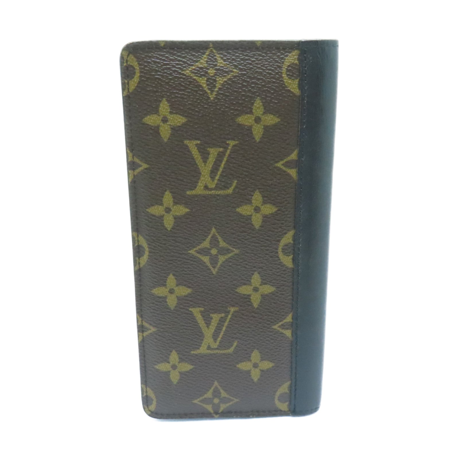 LOUIS VUITTON 【激減優惠】Monogram Portefeuille Tanon銀扣長錢包啡色/黑色