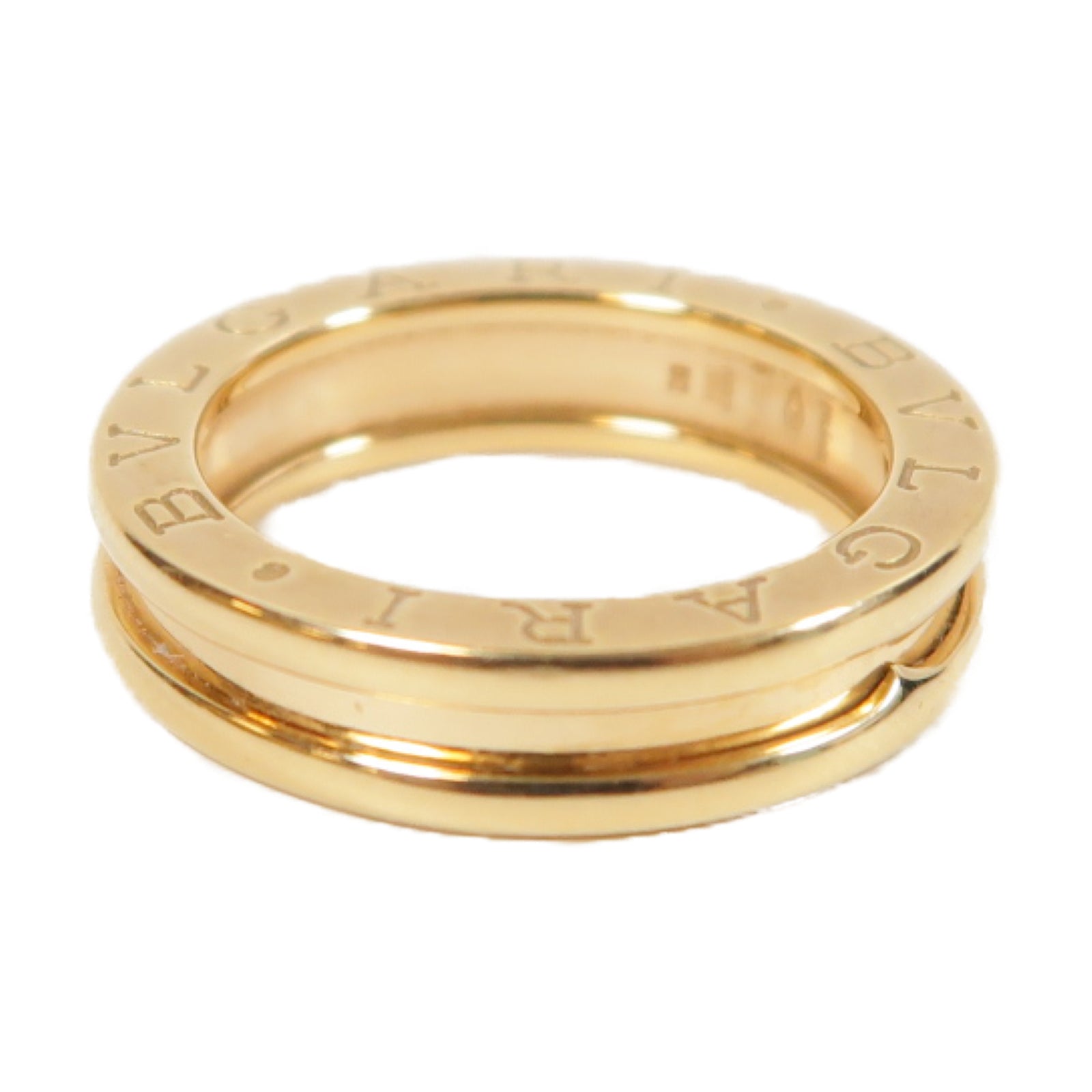BVLGARI 18K玫瑰金B-zero1 Ring戒指#50/US#5.5