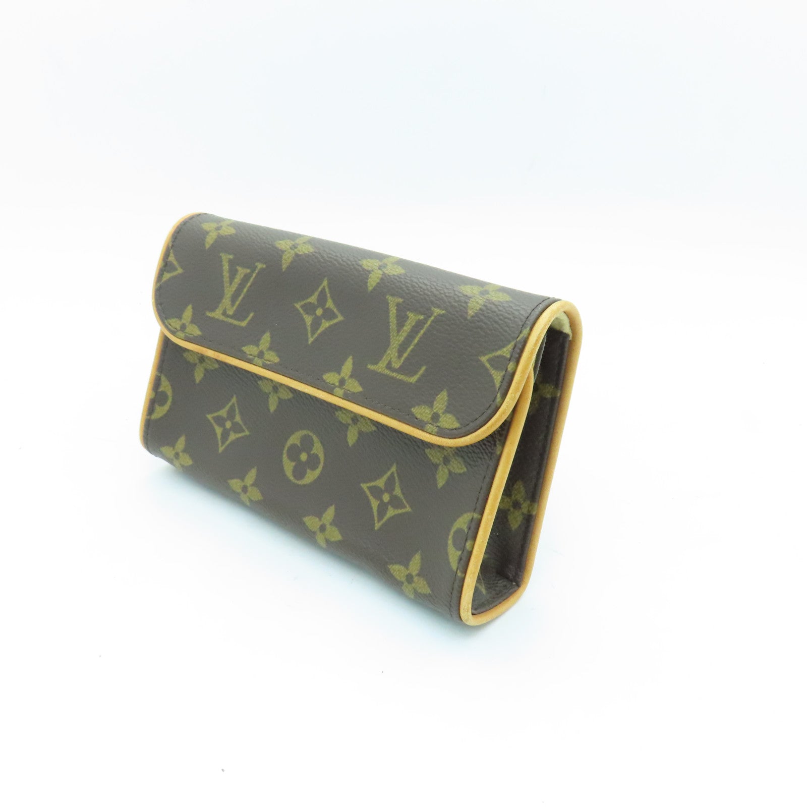 LOUIS VUITTON Monogram Pochette Florentine Belt Bag Brown