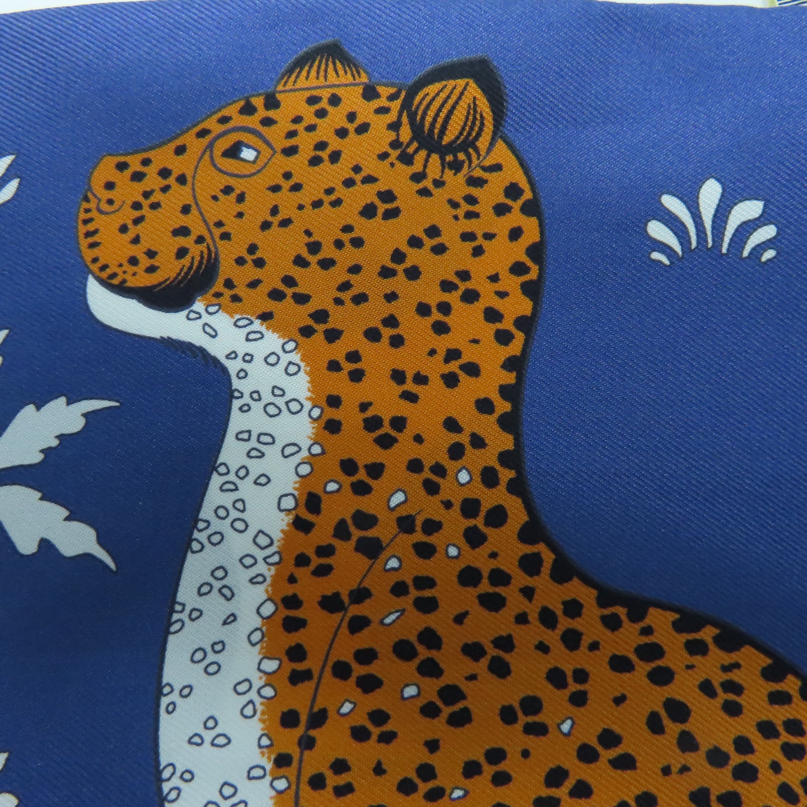 HERMES 絲質Twilly Up絲巾藍色/橙色/黑色/白色