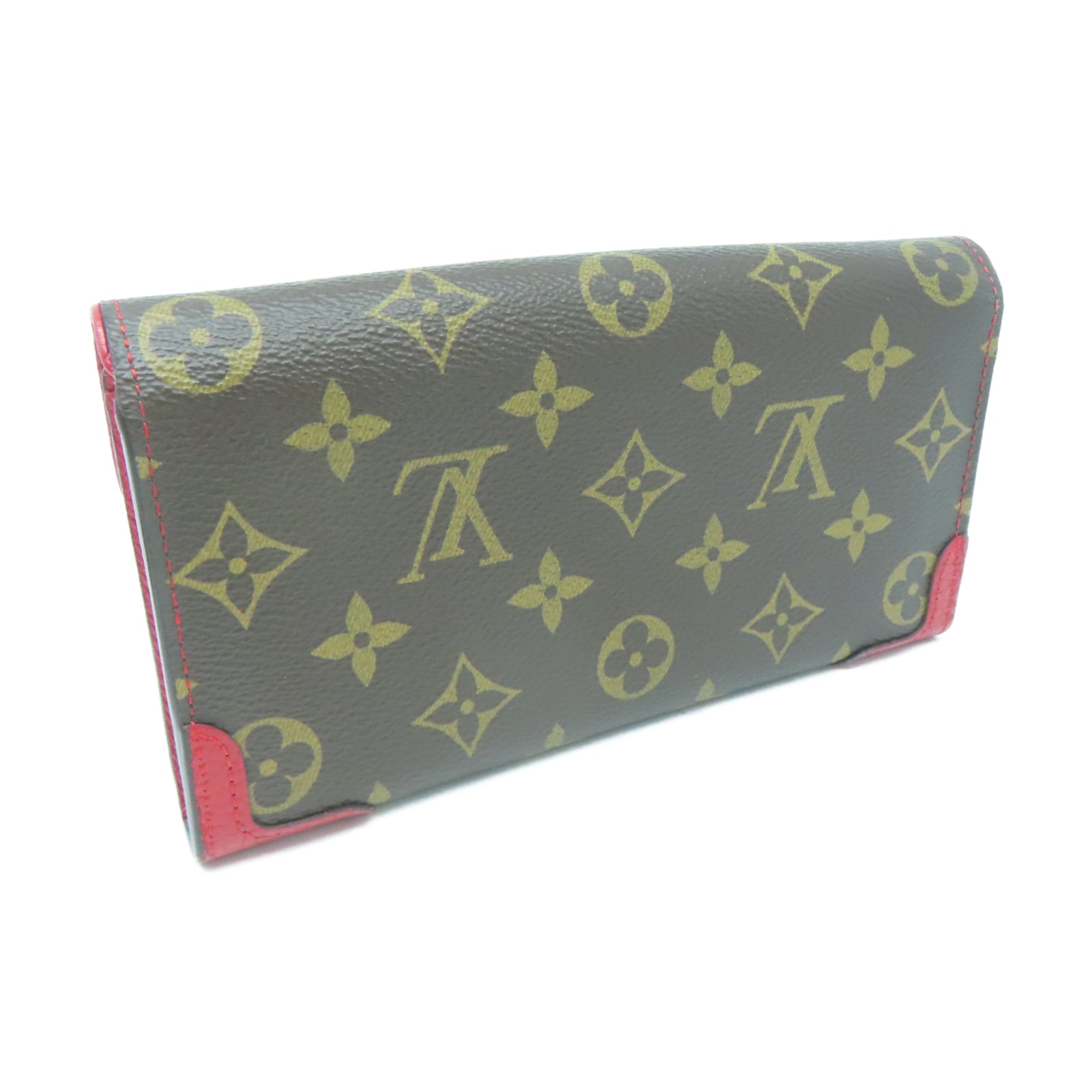 LOUIS VUITTON Monogram Sarah Retiro金扣長錢包棕色