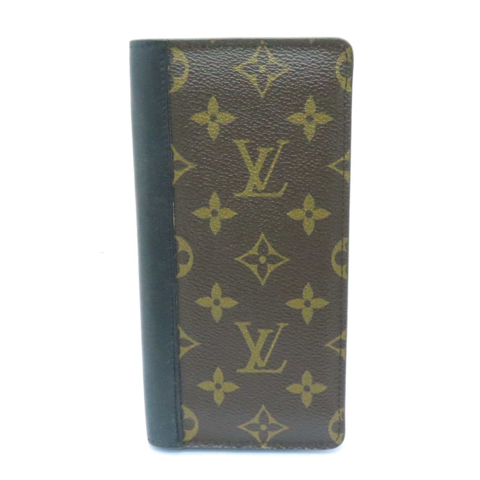 LOUIS VUITTON 【激減優惠】Monogram Portefeuille Tanon銀扣長錢包啡色/黑色