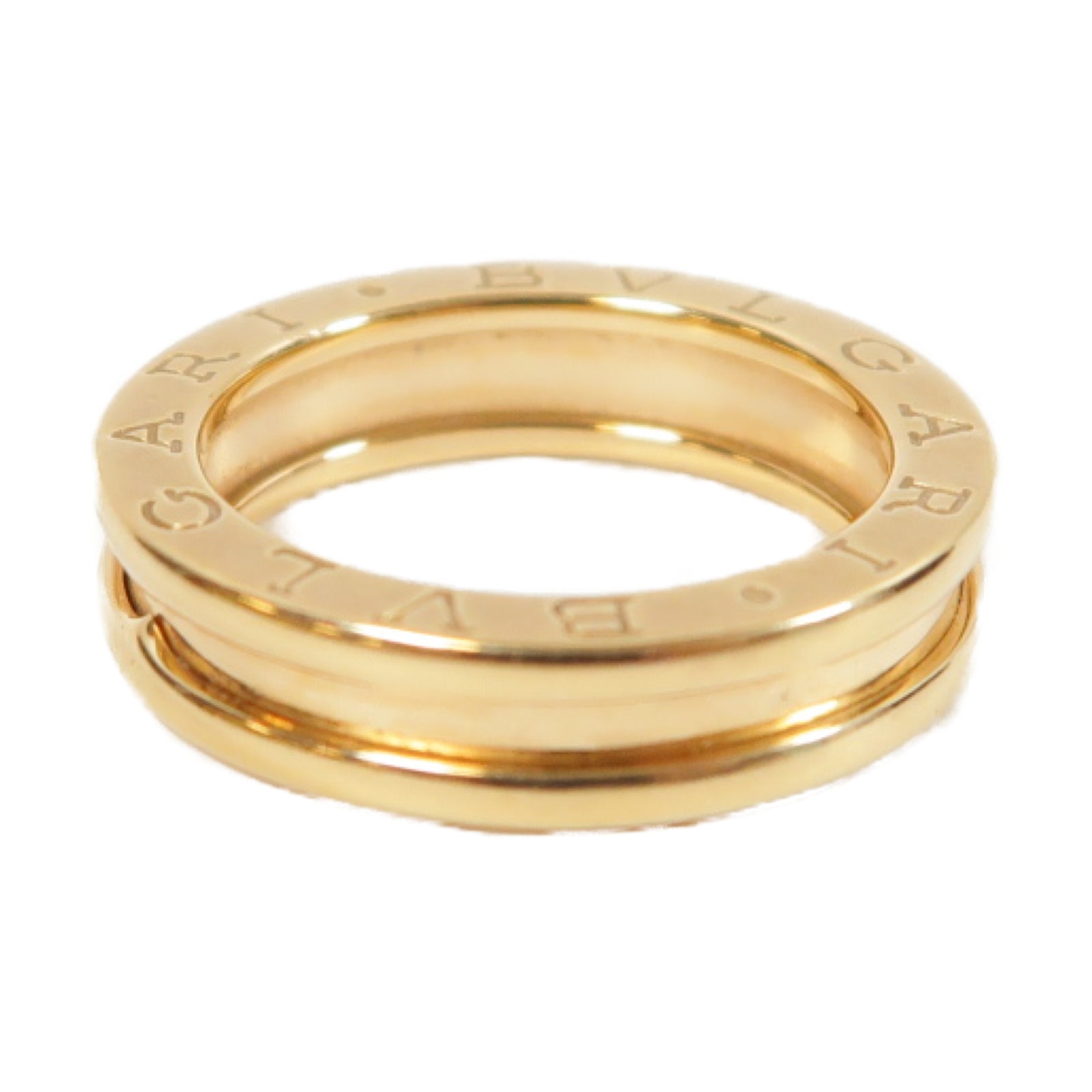BVLGARI 18K玫瑰金B-zero1 Ring戒指#50/US#5.5