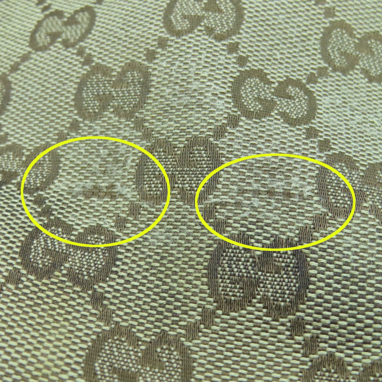 GUCCI 帆布Shoulder Bag銀扣肩背袋啡色
