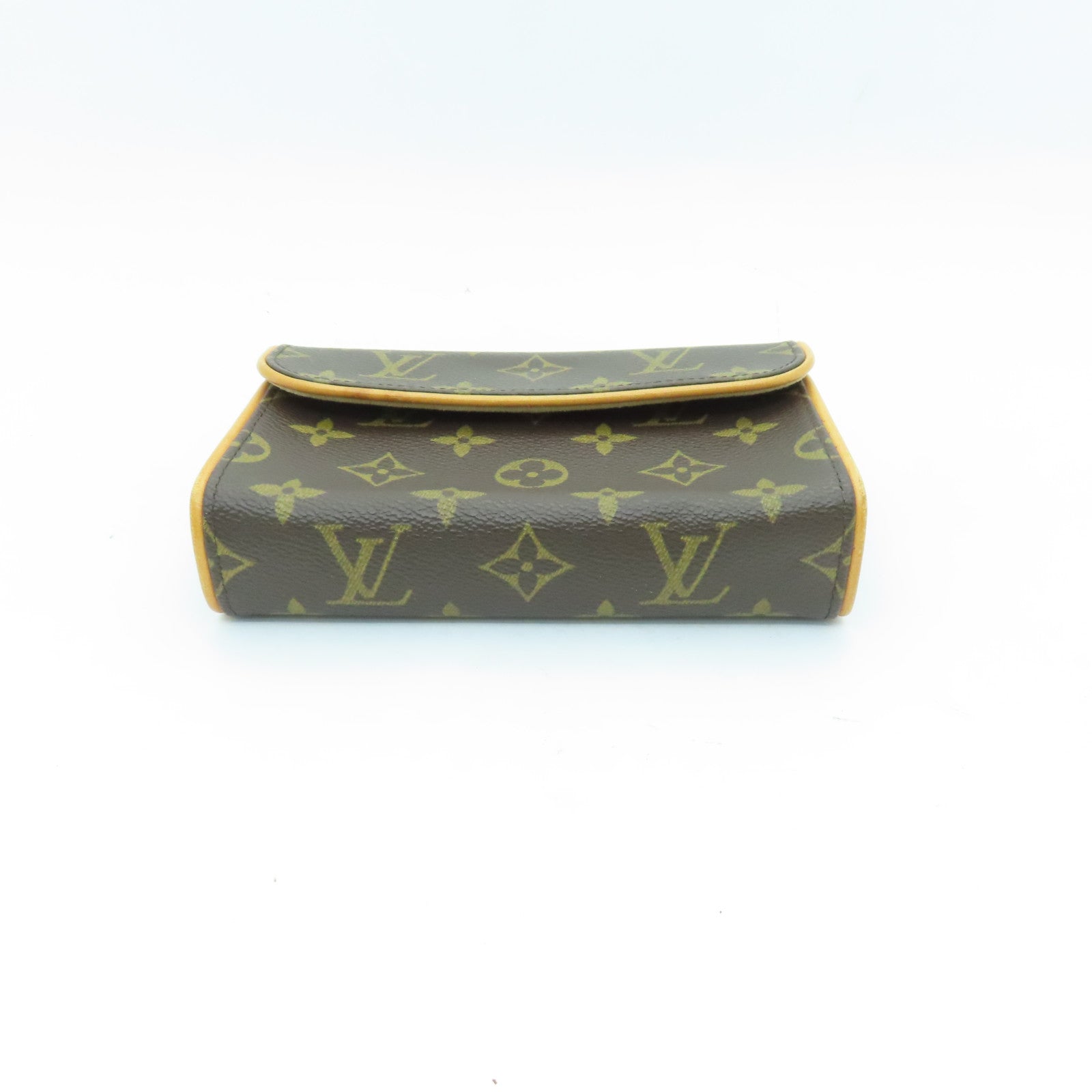 LOUIS VUITTON Monogram Pochette Florentine Belt Bag Brown