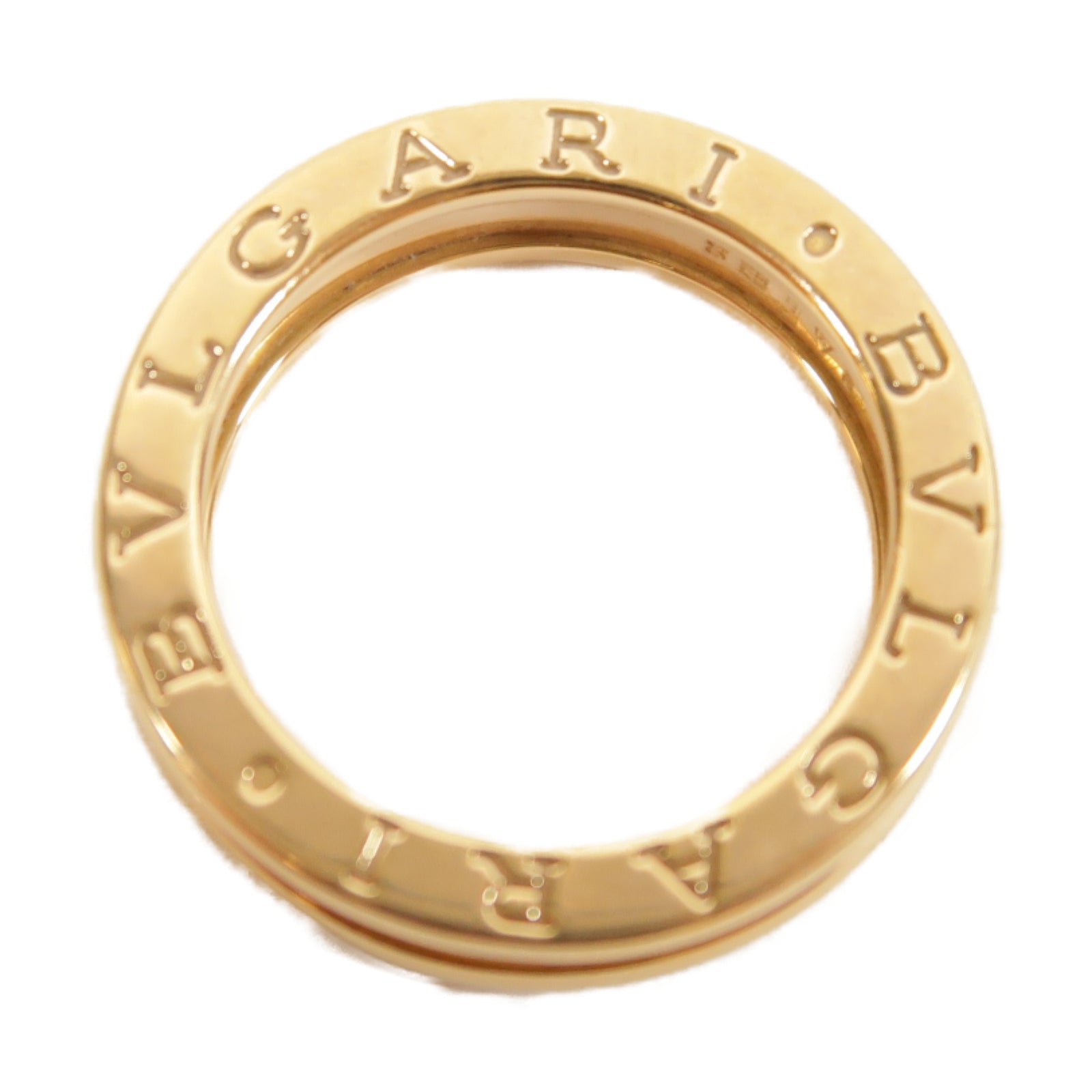 BVLGARI 18K玫瑰金B-zero1 Ring戒指#50/US#5.5