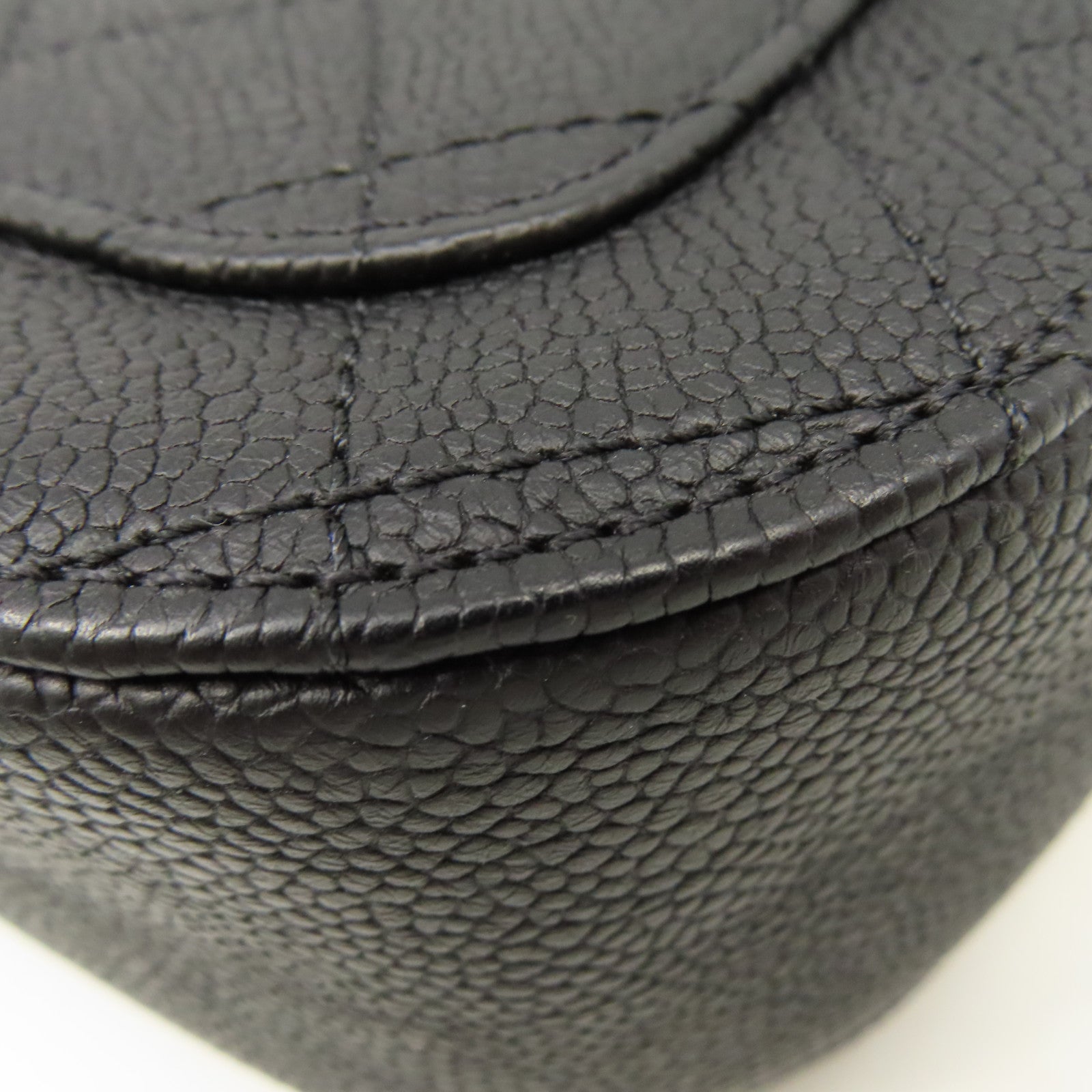 CHANEL 菱格Caviar皮革2Way Shoulder Bag金扣鏈帶手挽肩背兩用袋黑色