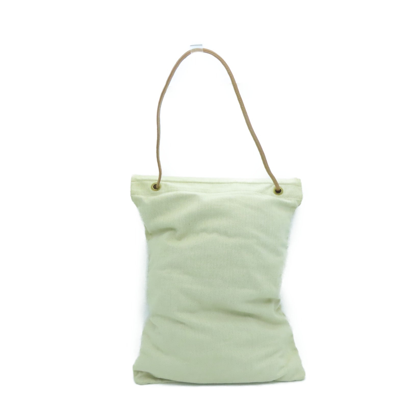 HERMES 帆布Aline GM Shoulder Bag金扣肩背袋米色
