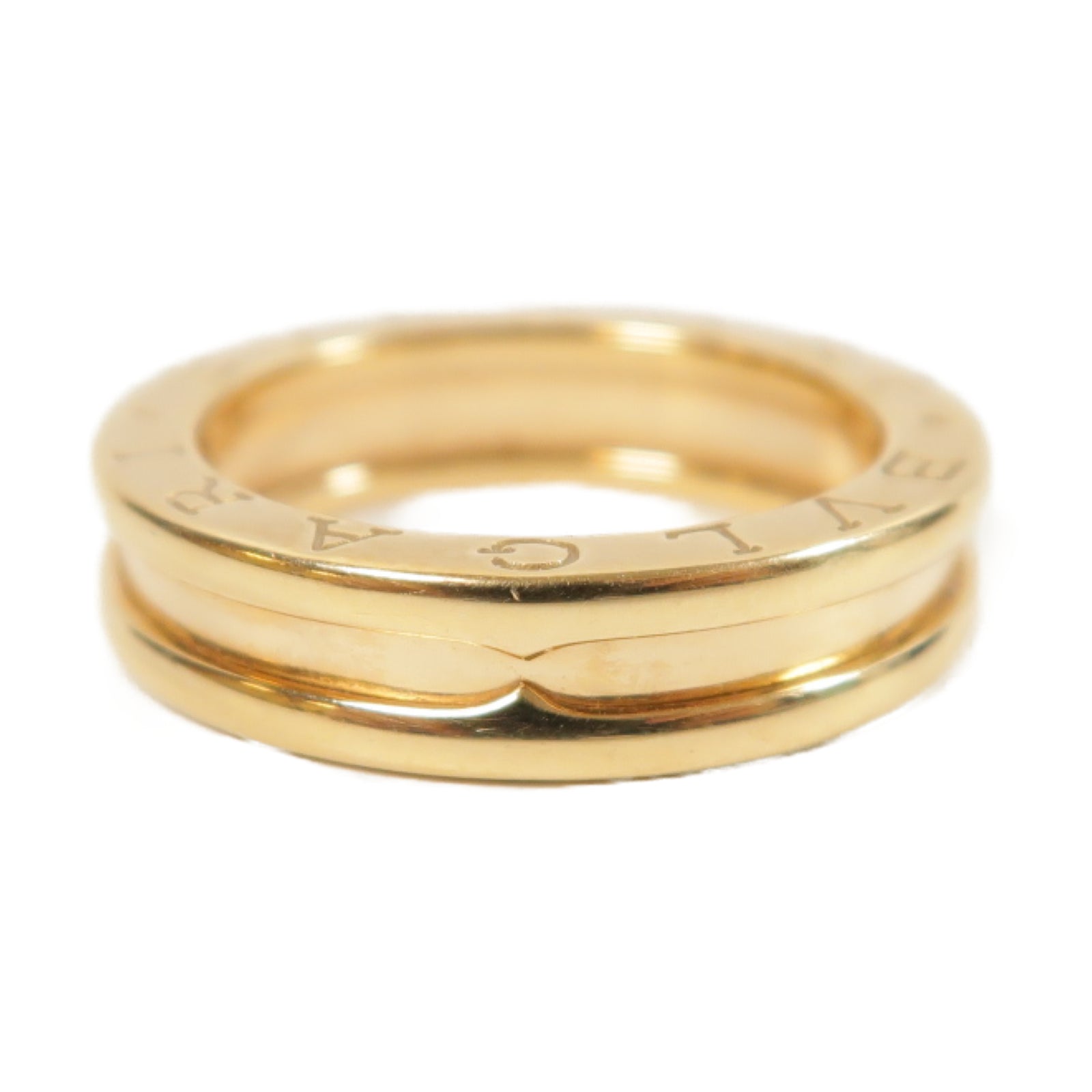 BVLGARI 18K玫瑰金B-zero1 Ring戒指#50/US#5.5