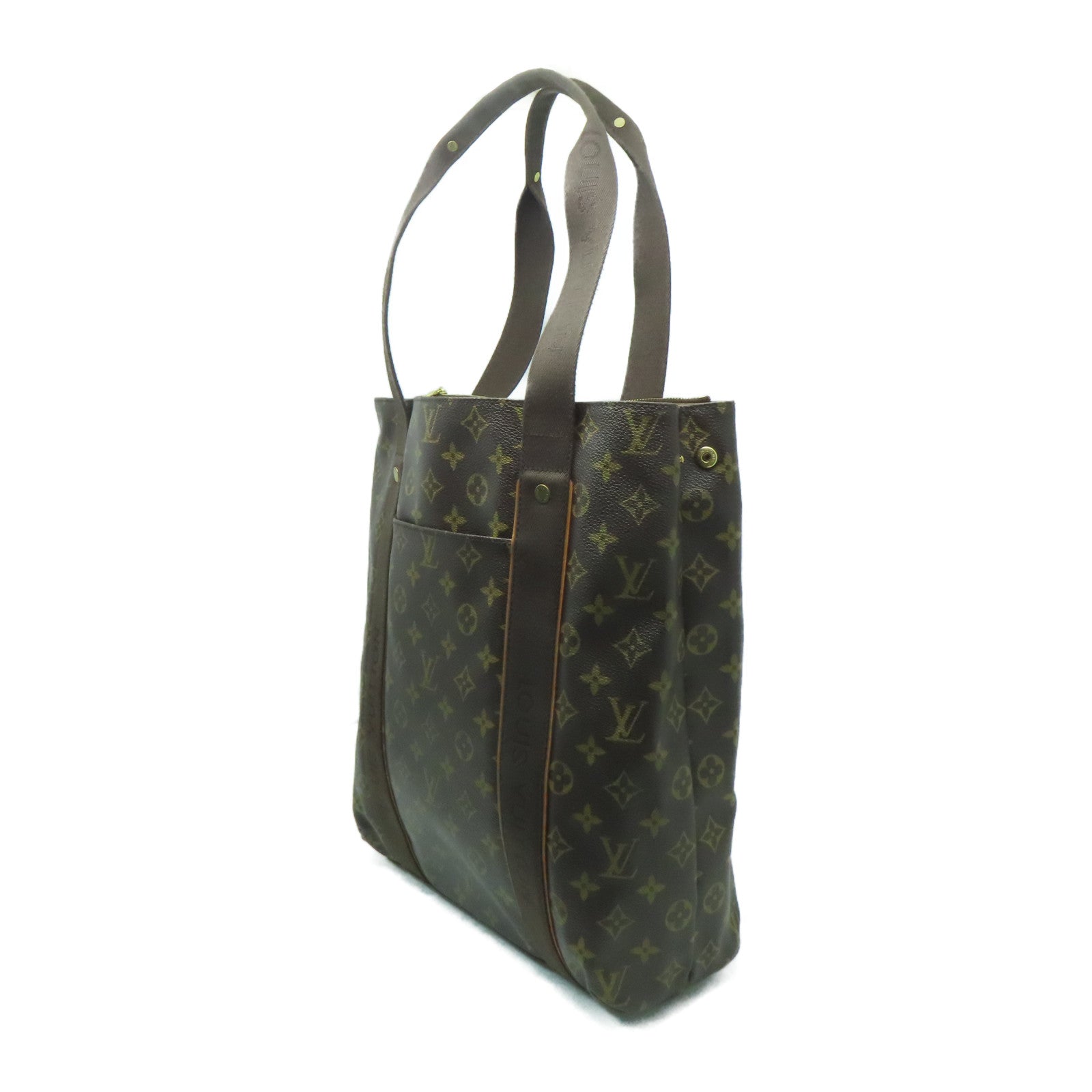 LOUIS VUITTON Monogram Beaubourg金扣手挽袋啡色