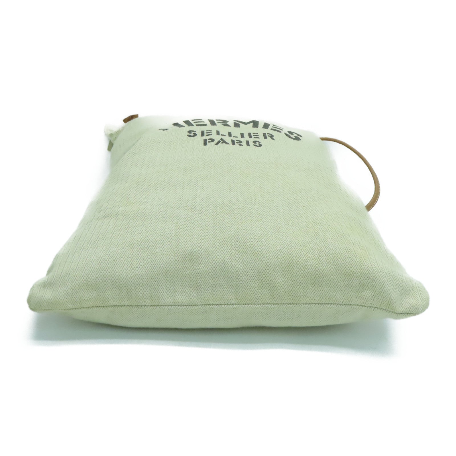 HERMES 帆布Aline GM Shoulder Bag金扣肩背袋米色