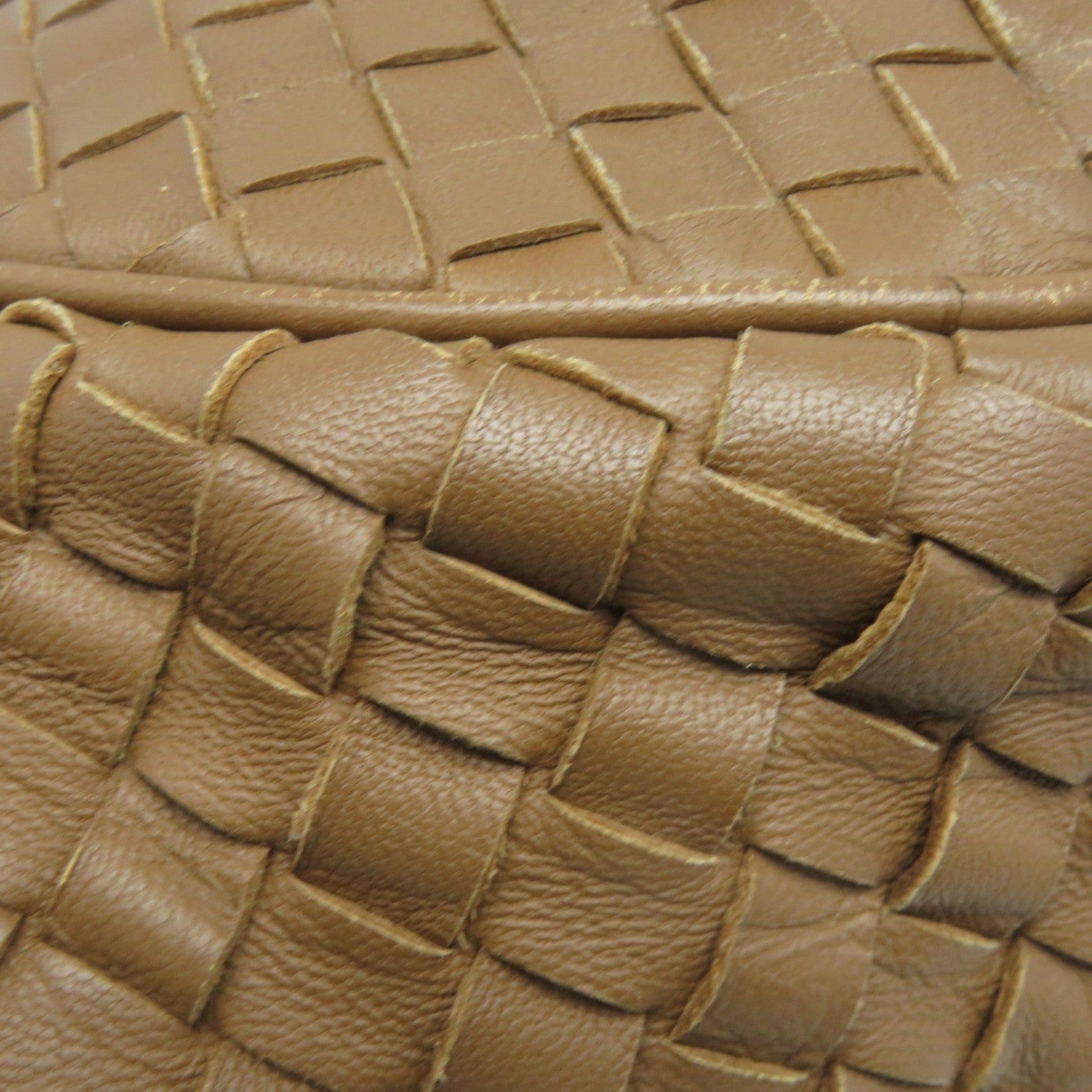 BOTTEGA VENETA 織紋皮革Shoulder Bag肩背袋啡色