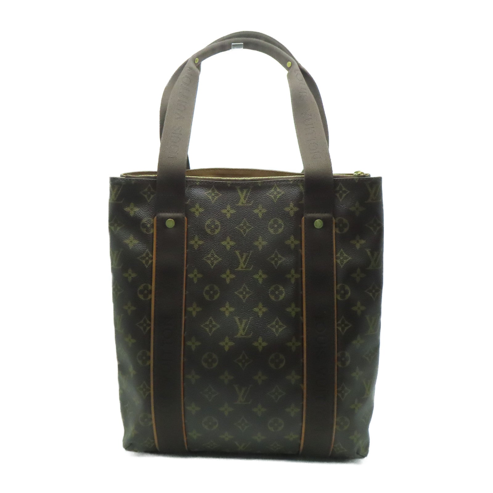 LOUIS VUITTON Monogram Beaubourg金扣手挽袋啡色