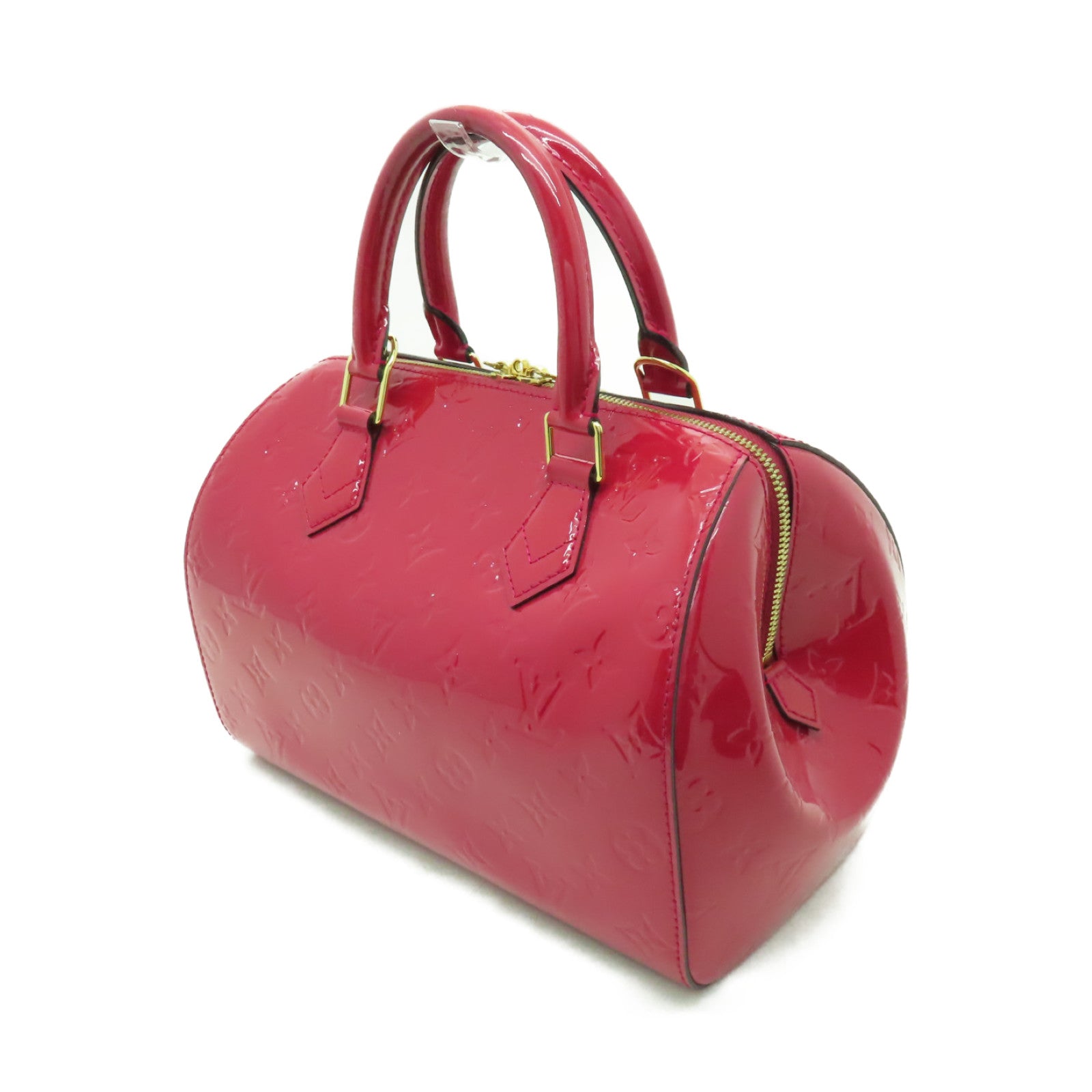 LOUIS VUITTON 【激減優惠】Vernis Montana金扣手挽袋粉紅色