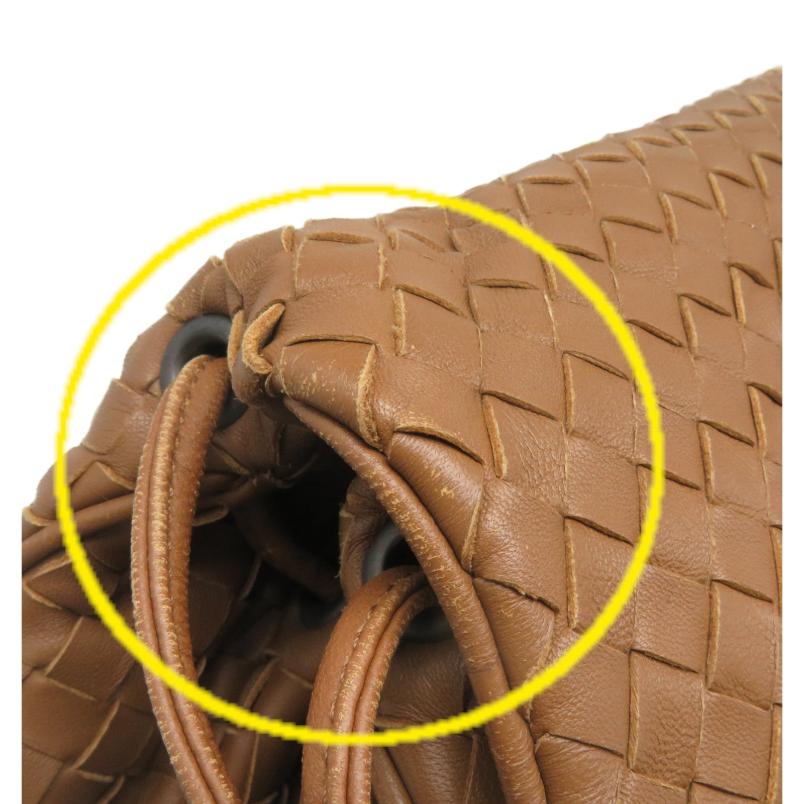 BOTTEGA VENETA 織紋皮革Shoulder Bag肩背袋啡色