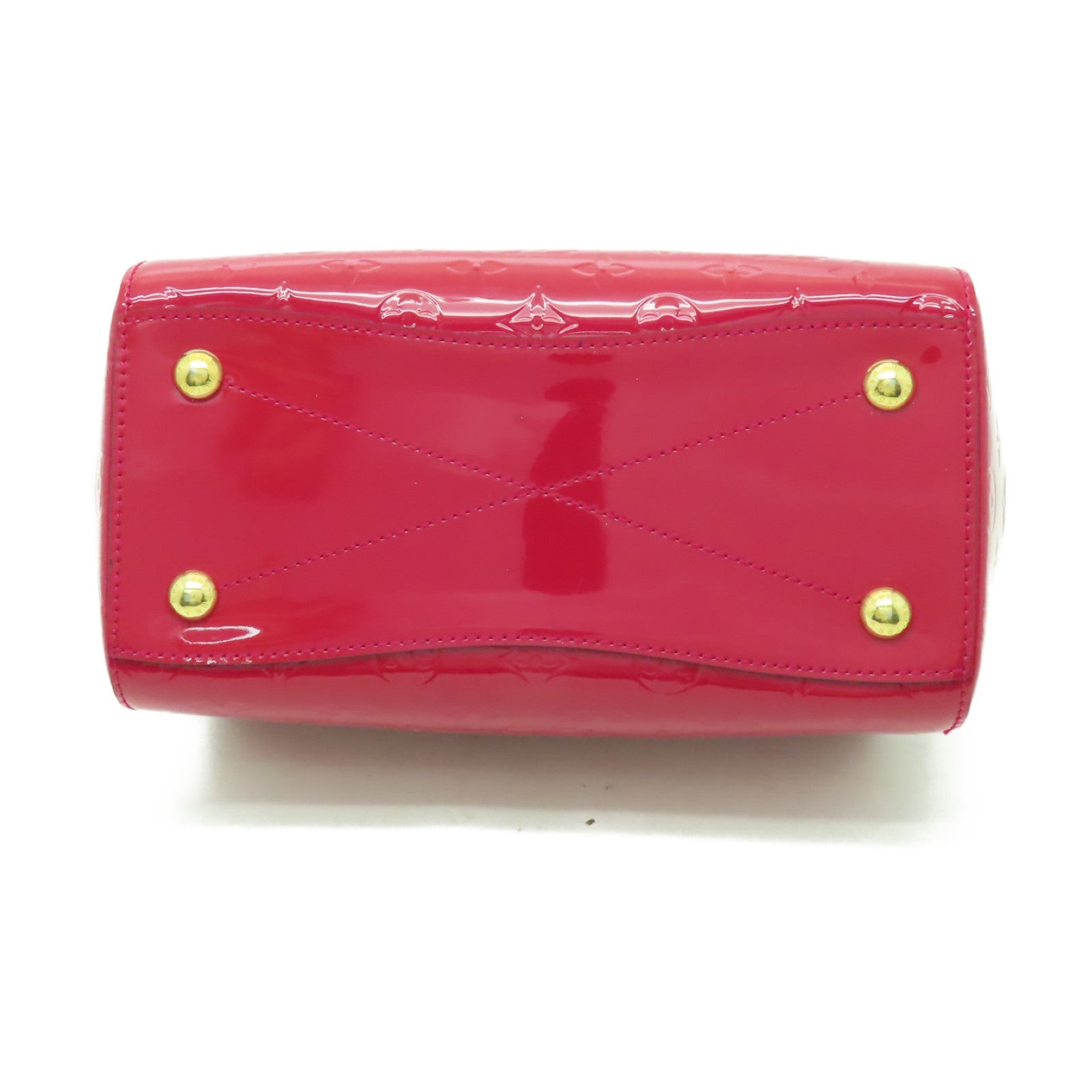 LOUIS VUITTON 【激減優惠】Vernis Montana金扣手挽袋粉紅色