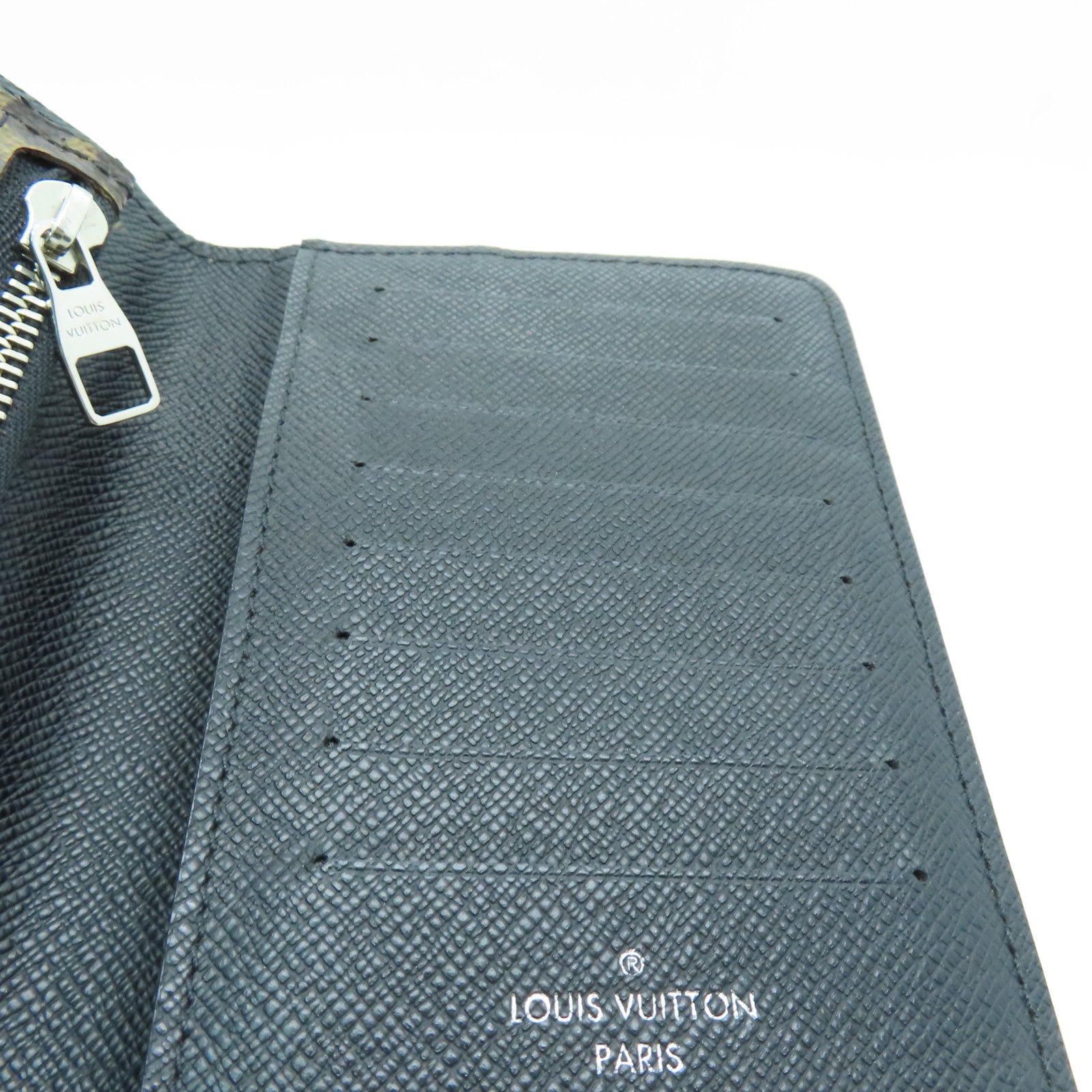 LOUIS VUITTON 【激減優惠】Monogram Portefeuille Tanon銀扣長錢包啡色/黑色