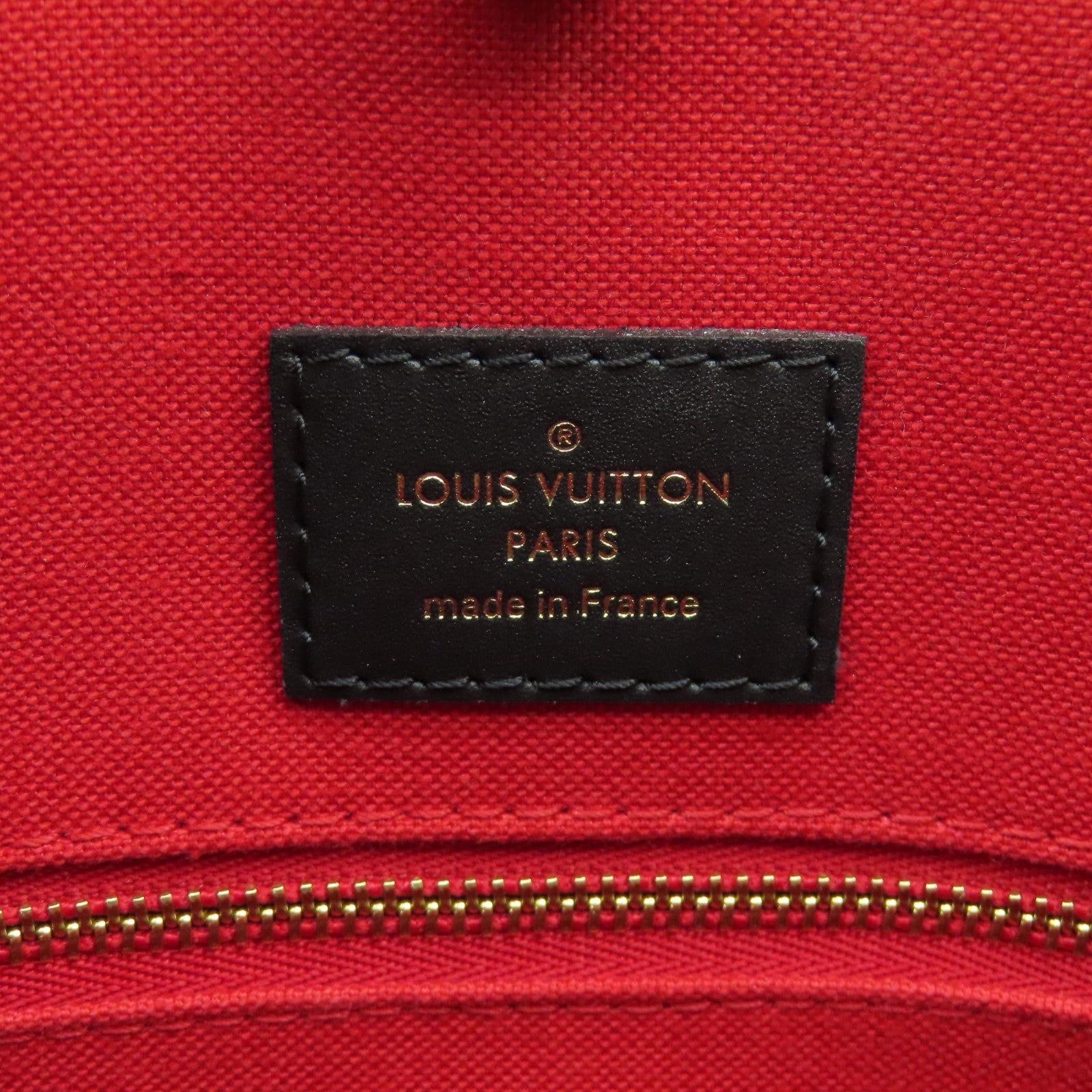 LOUIS VUITTON Monogram Giant On The Go MM金扣手挽肩背兩用袋啡色
