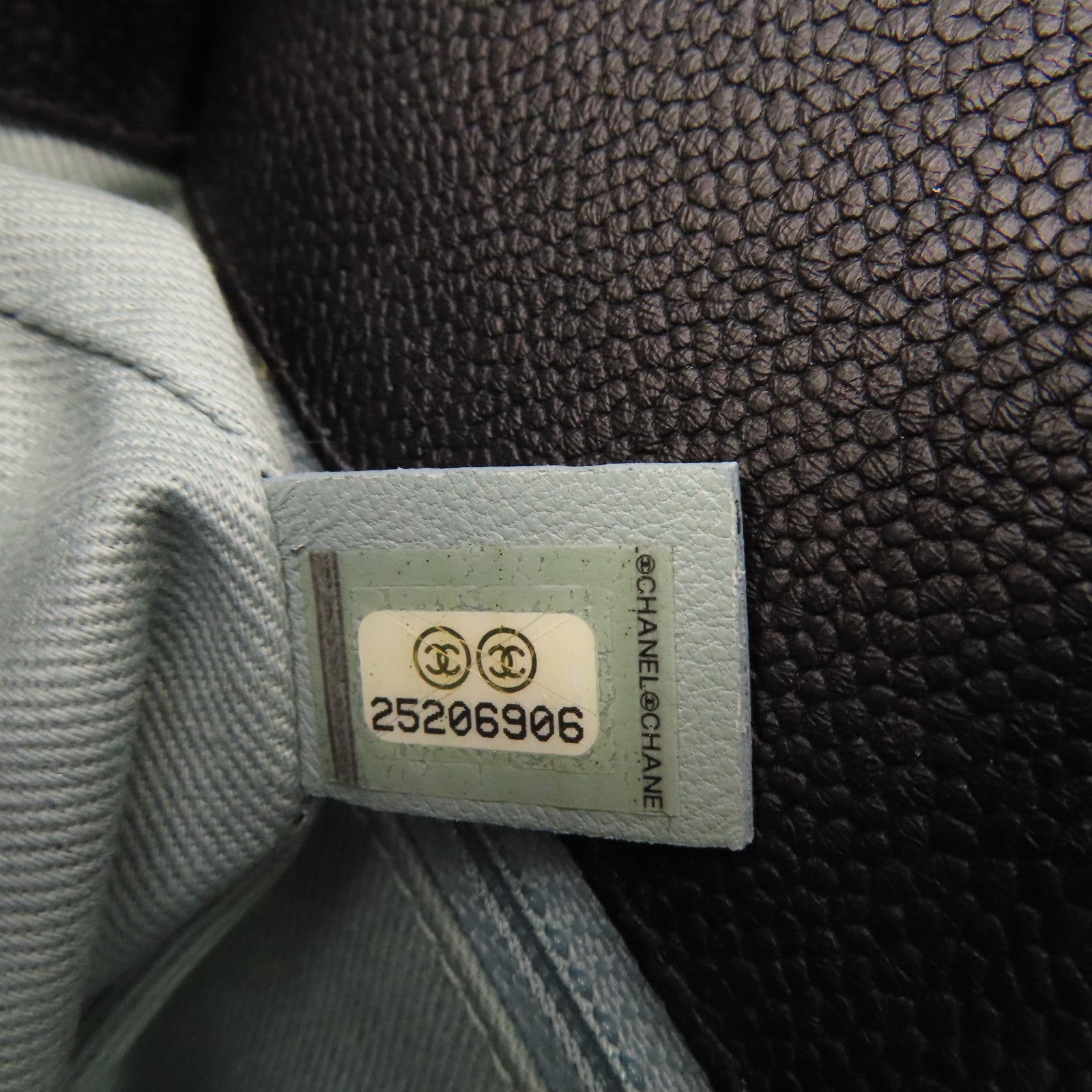 CHANEL 菱格Caviar皮革2Way Shoulder Bag金扣鏈帶手挽肩背兩用袋黑色
