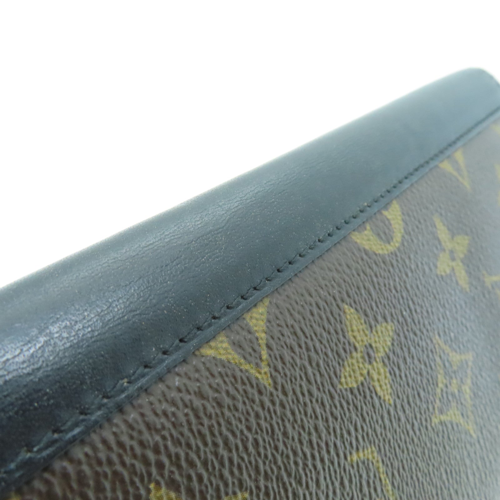 LOUIS VUITTON 【激減優惠】Monogram Portefeuille Tanon銀扣長錢包啡色/黑色