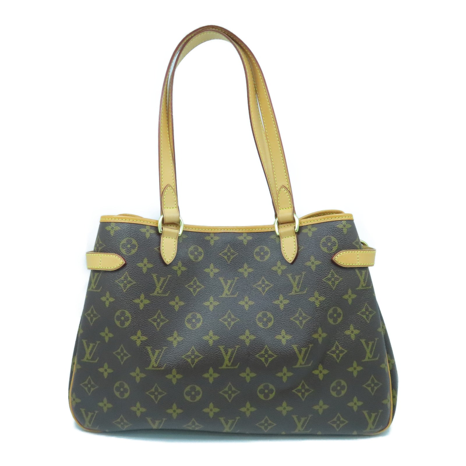 LOUIS VUITTON Monogram Batignolles Horizontal金扣手挽袋啡色