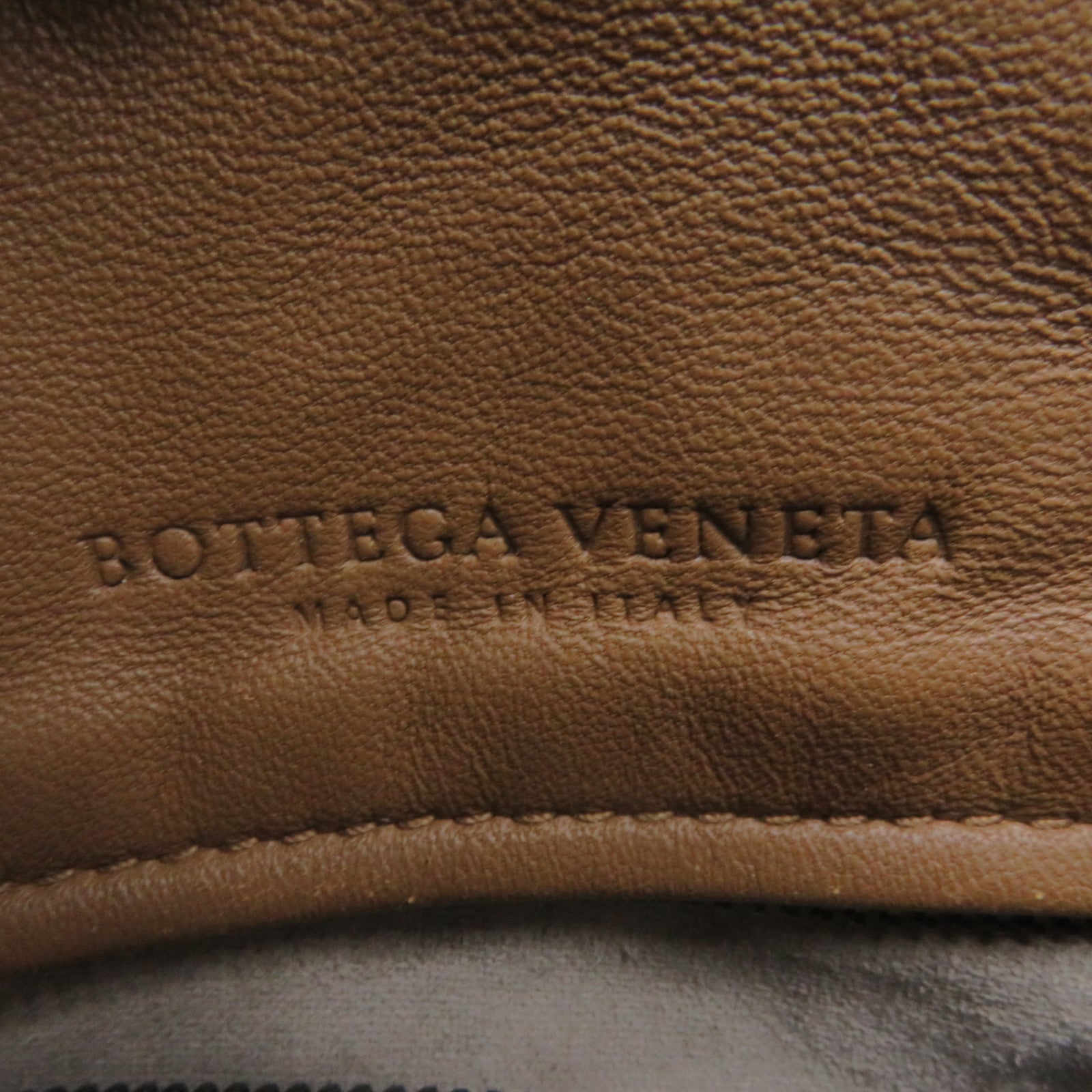 BOTTEGA VENETA 織紋皮革Shoulder Bag肩背袋啡色