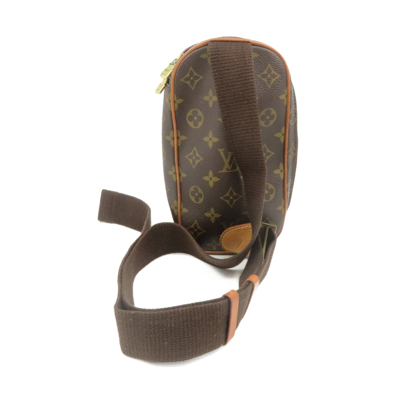 LOUIS VUITTON Monogram Pochette Gange Monogram Waist Bag腰包啡色