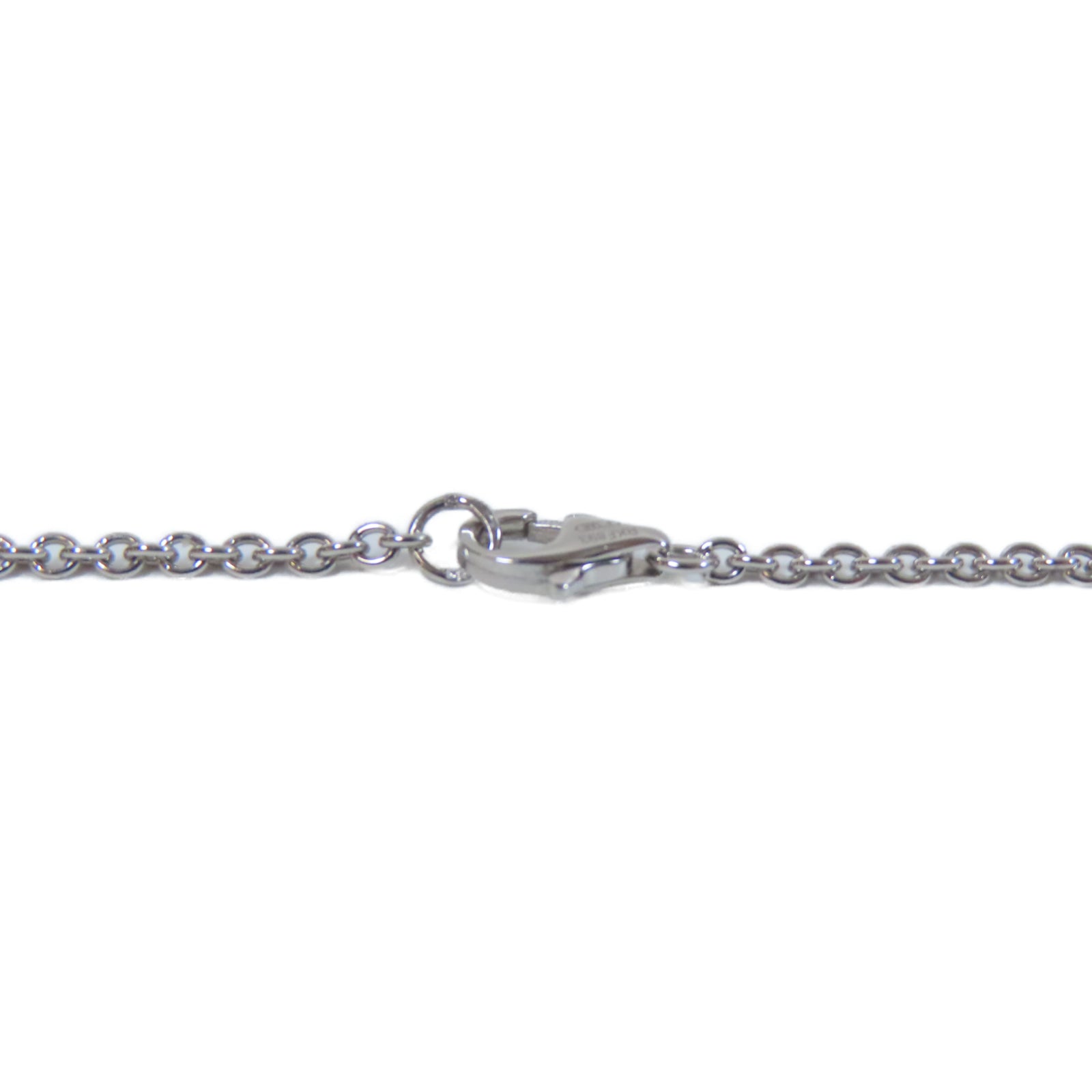CARTIER 18K白金Baby Love Necklace項鍊銀色