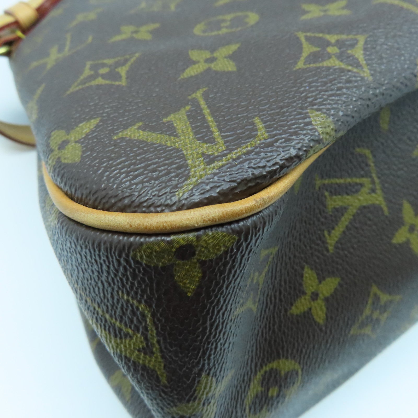 LOUIS VUITTON Monogram Batignolles Horizontal金扣手挽袋啡色