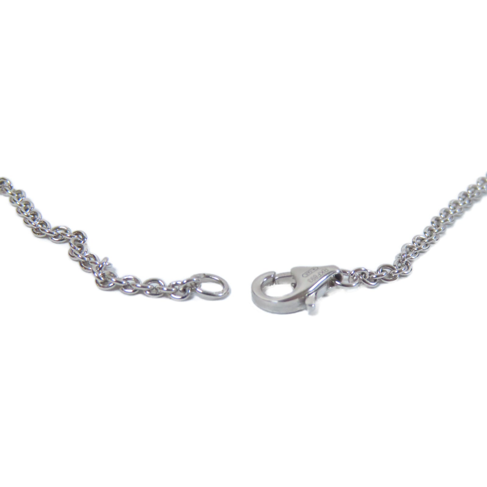 CARTIER 18K白金Baby Love Necklace項鍊銀色